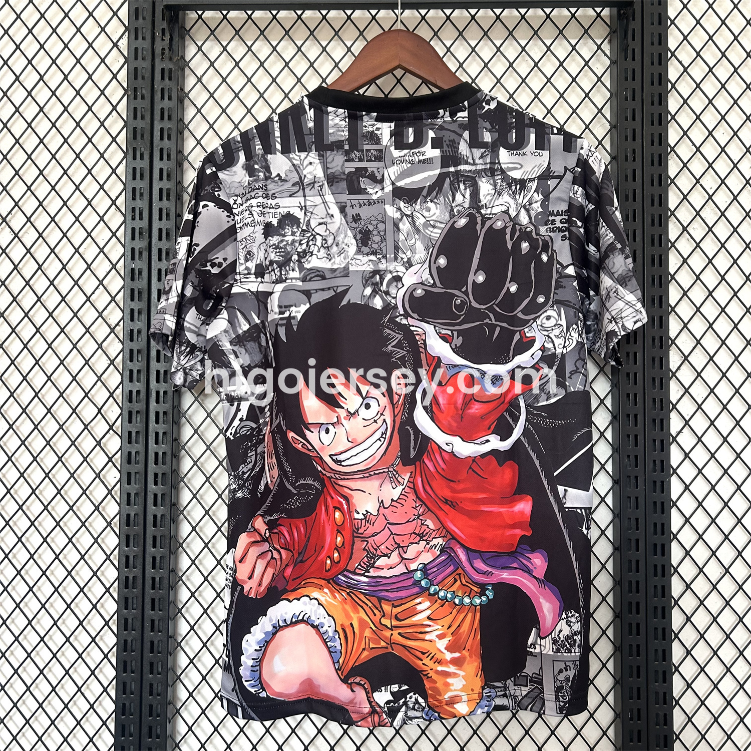 Higojerseys-Japan 25-26 One Piece Luffy Flame Fist Special Edition Jersey - Fans Version