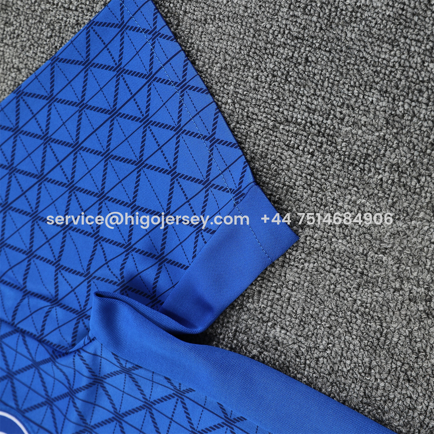 Higojerseys-Paris Saint-Germain PSG 25-26 Short-Sleeve Training Set - Blue Top & Deep Blue Shorts