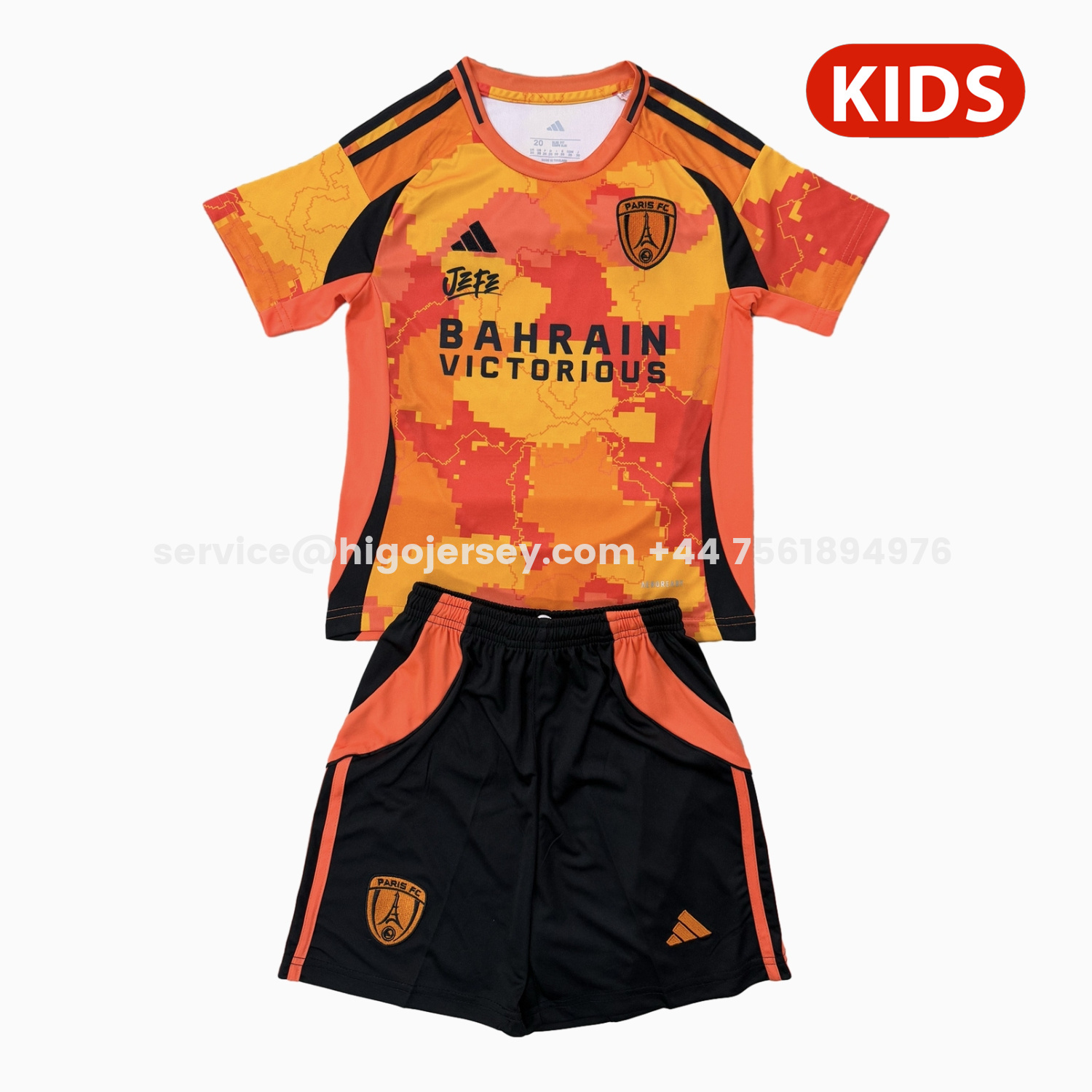 Higojerseys-Paris FC 25-26 Third Kids Kit