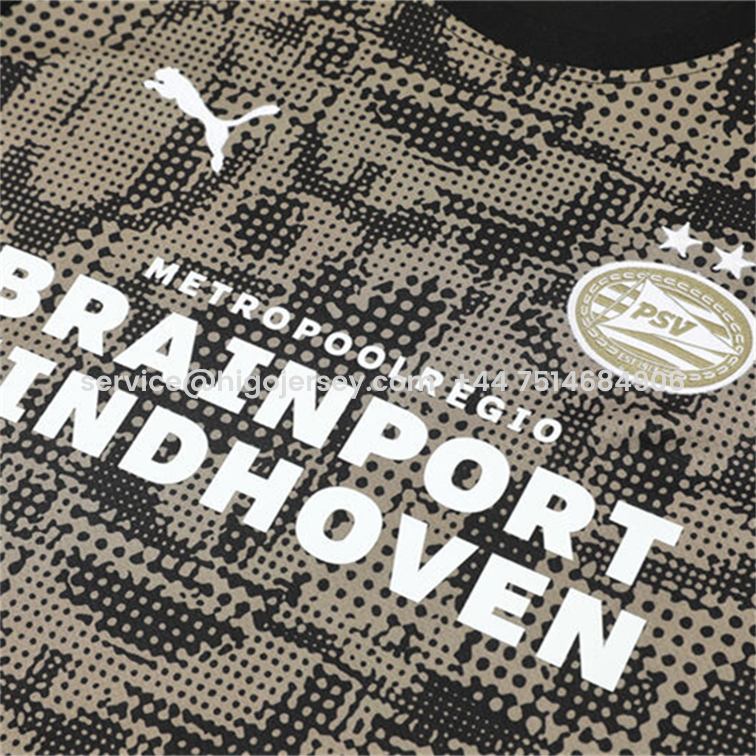 Higojerseys-PSV Eindhoven 25-26 Short-Sleeve Training Set - Army Green Top & Black Shorts