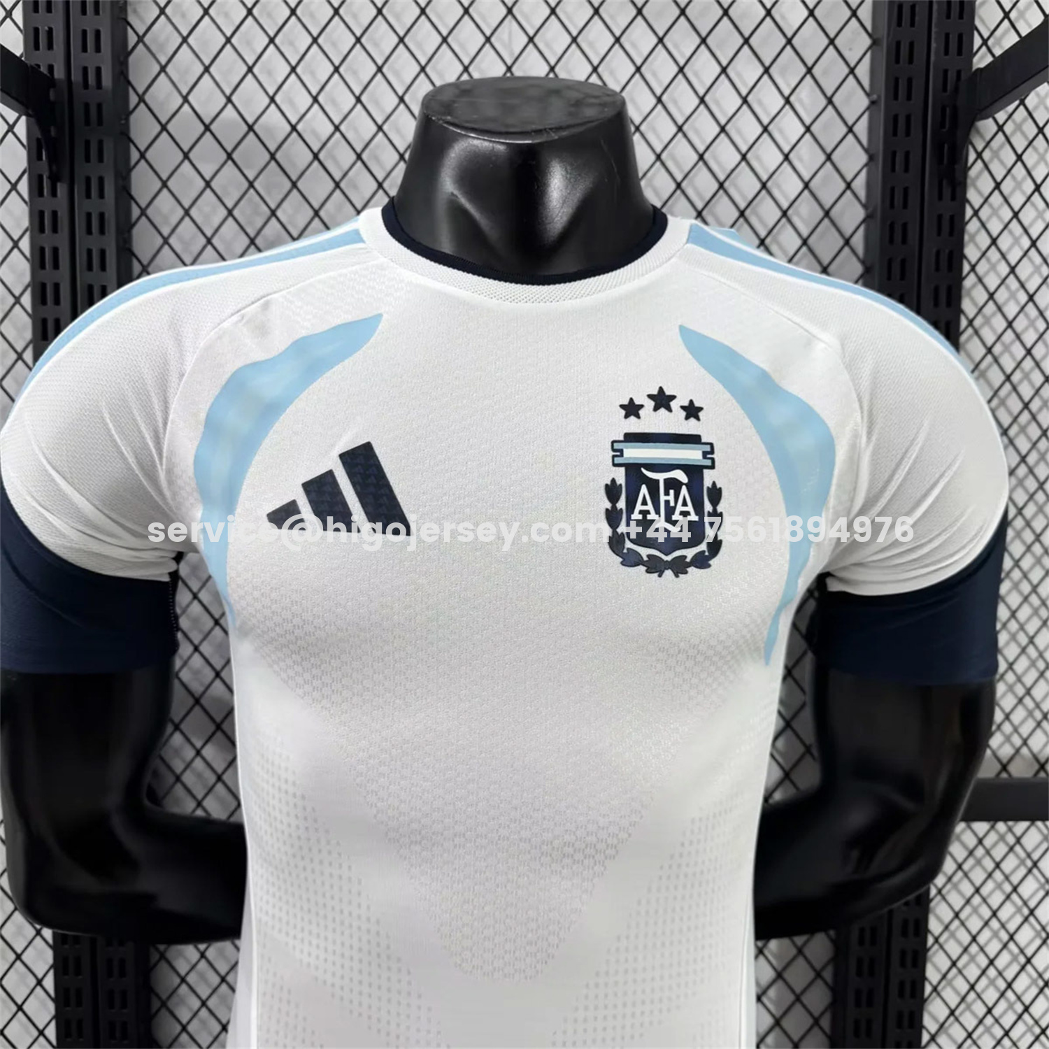 Higojerseys-Argentina 2026 White Pre-Match Training Jersey - Player Version