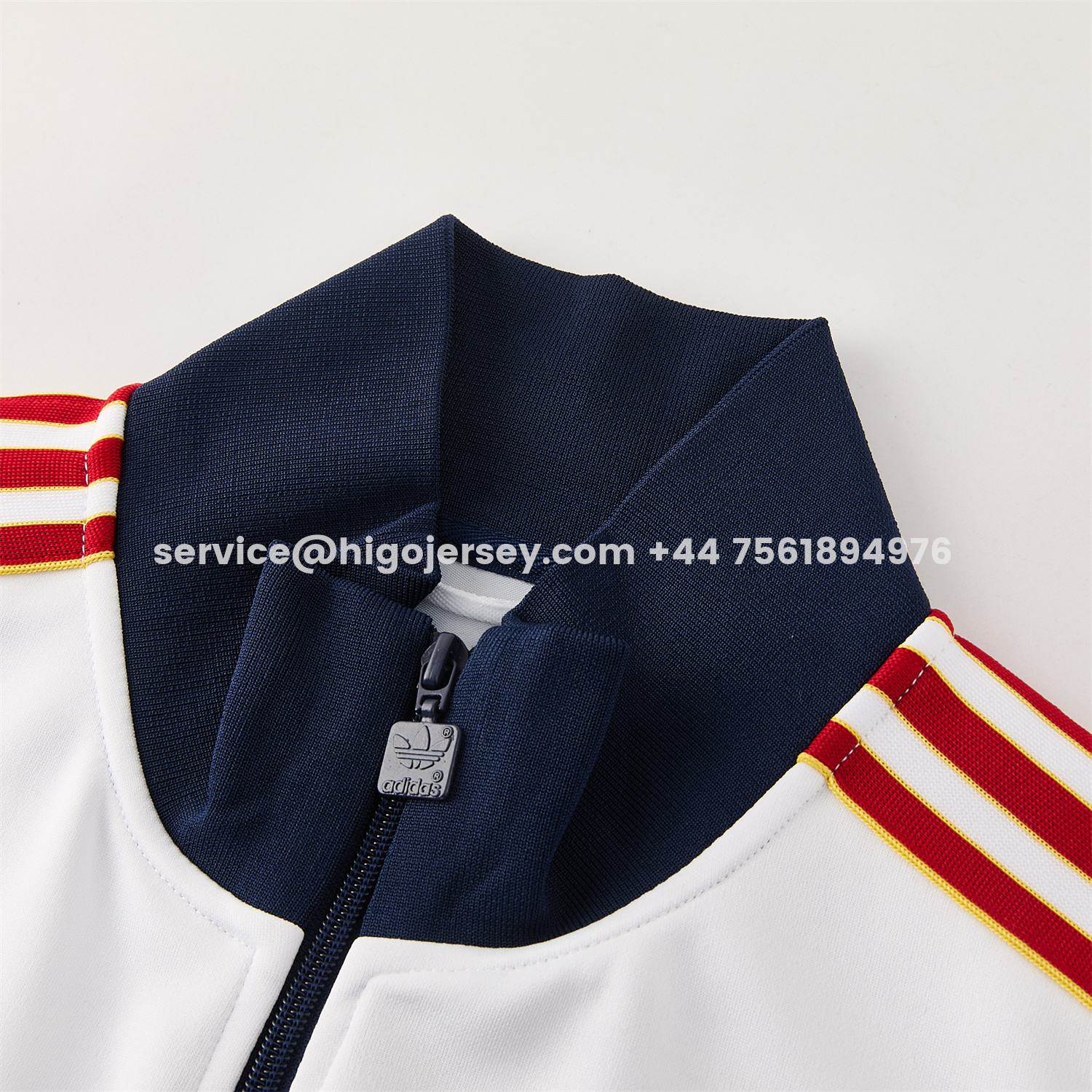 Higojerseys-AS Roma 25-26 Originals LFSTLR Jacket Training Tracksuit - White Top and Blue Pant