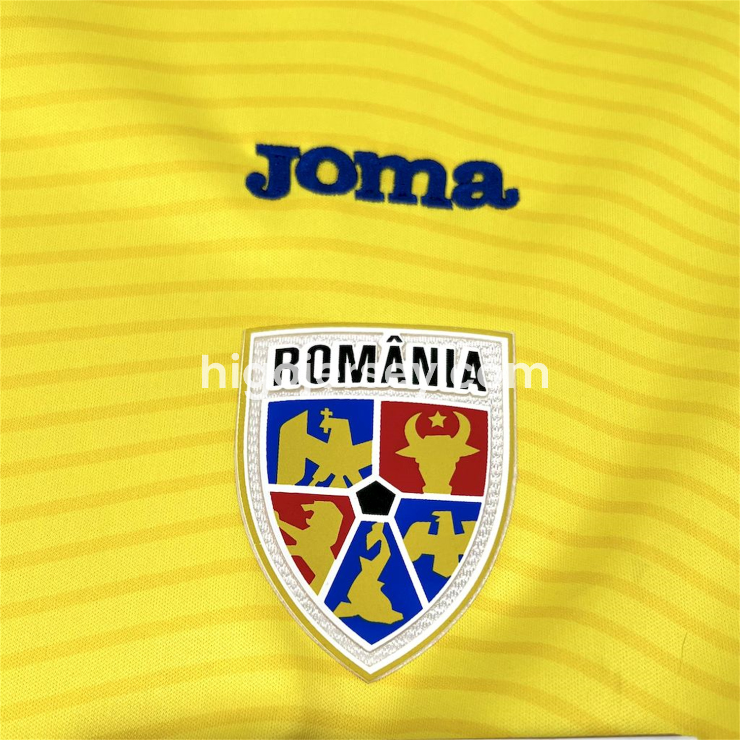 Higojerseys-Romania 2025-26 Home Jersey - Fans Version