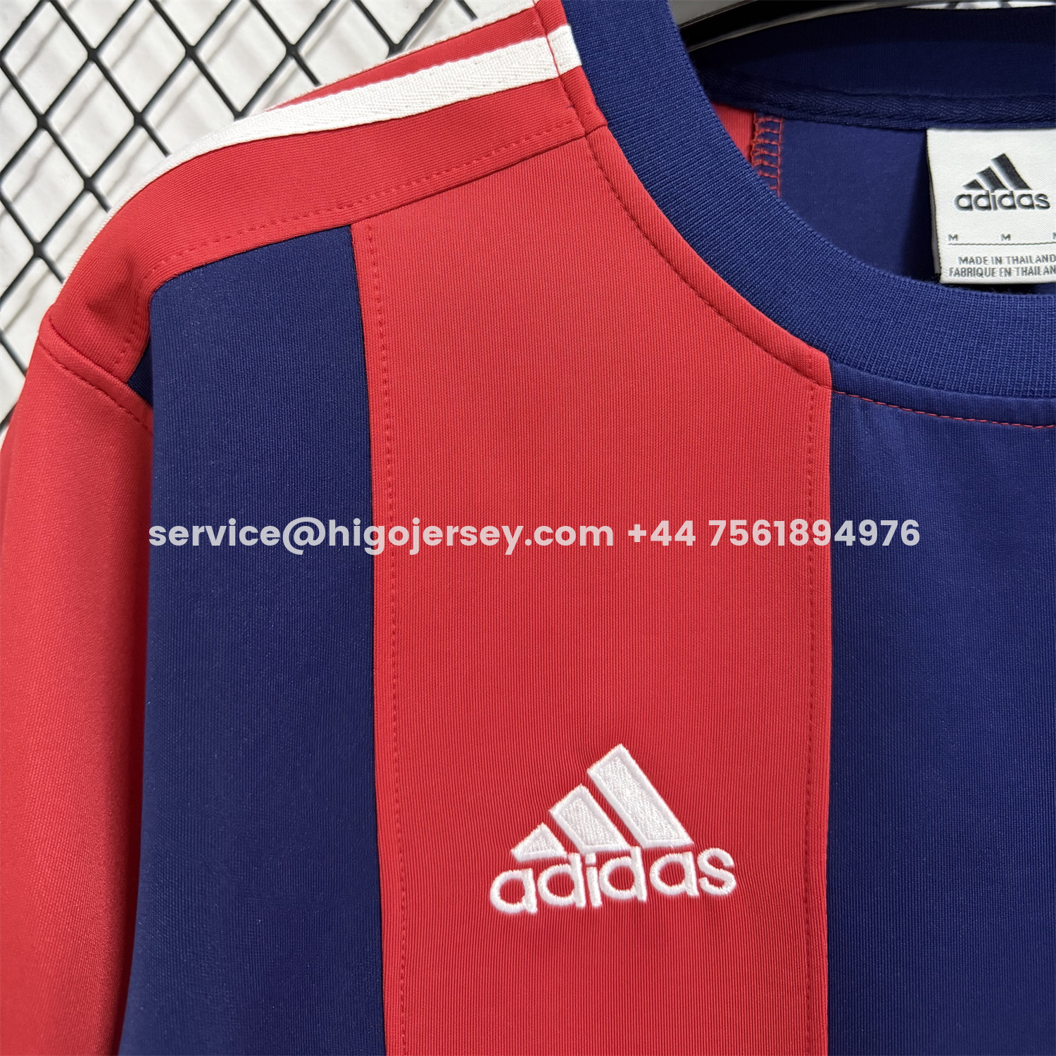 Higojerseys-Bayern Munich 25-26 Red And Blue Unisex Pullover Hoodie