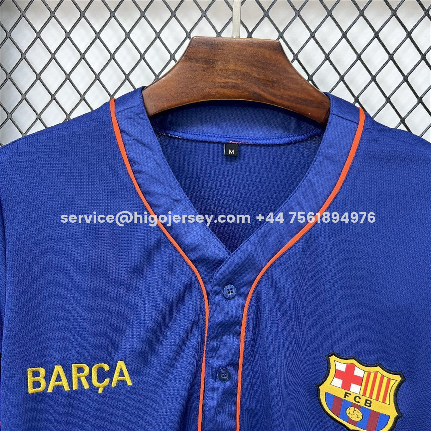 Higojerseys-Barcelona 25-26 Blue Baseball Jersey