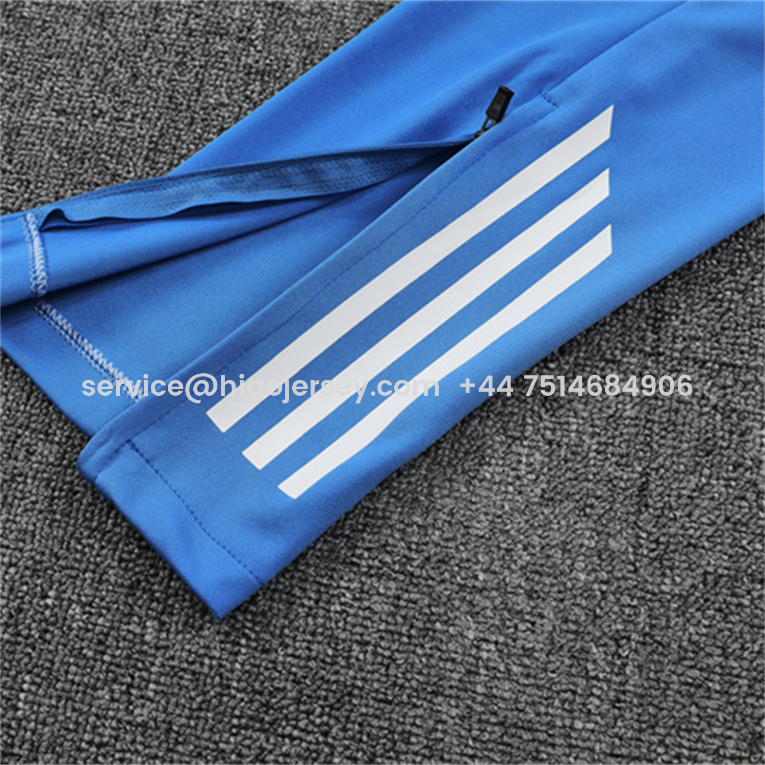 Higojerseys-Real Madrid 25-26 Long Sleeve Training Set - Bright Blue Top & Pants