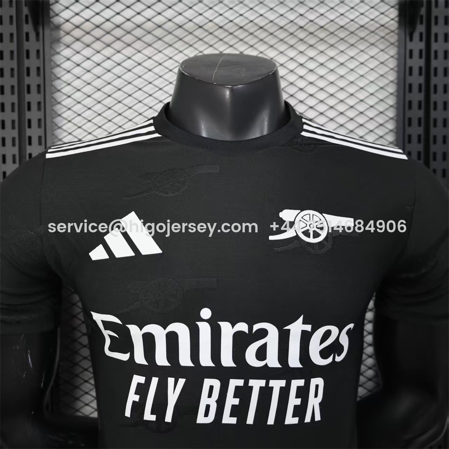 Higojerseys-Arsenal 25-26 Pure Black Special Jersey - Player Version