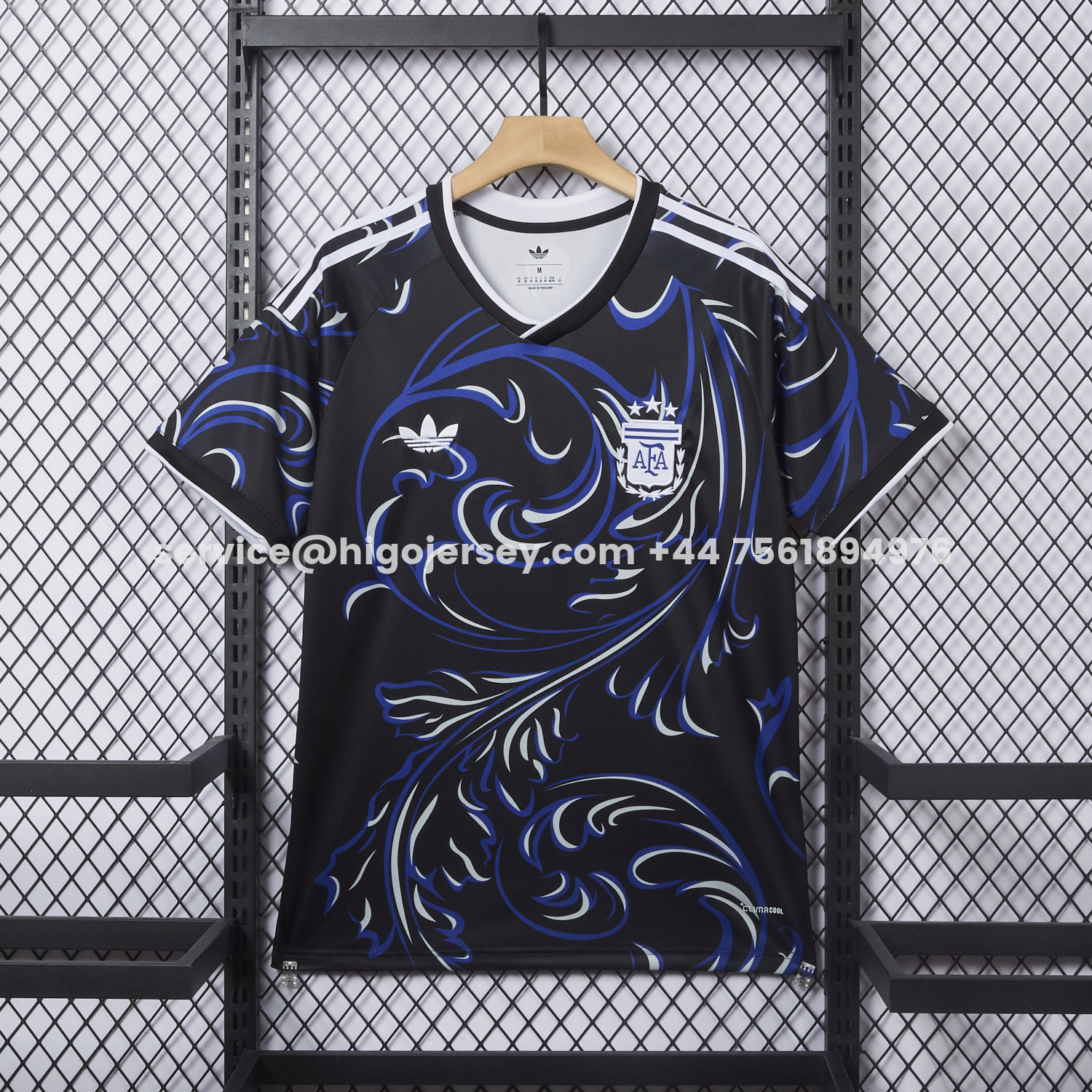 Higojerseys-Argentina 2026 Away Deep Blue Jersey - Fans Version
