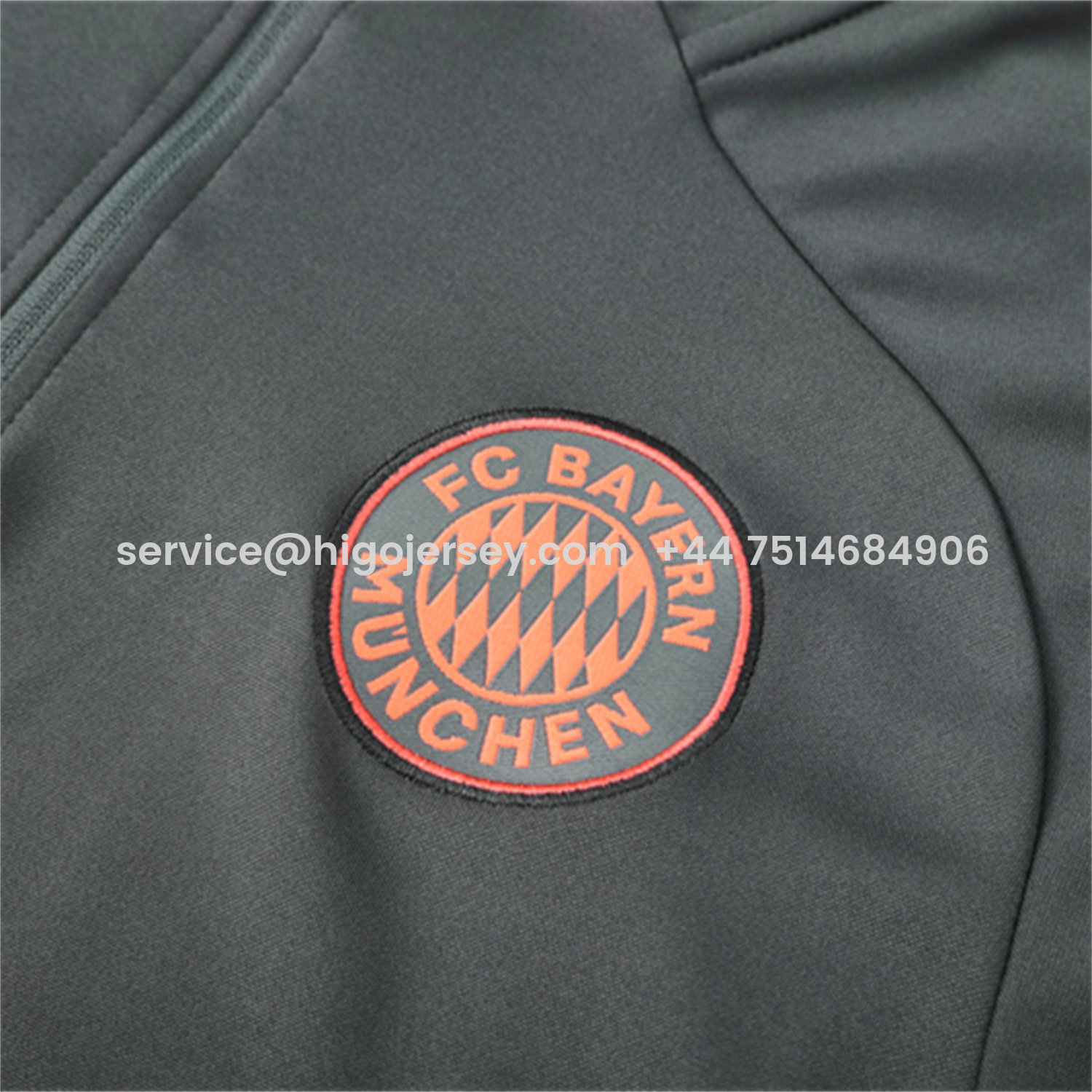 Higojerseys-Bayern Munich 25-26 Kids Long Sleeves Training Set - Dark Grey Top & Pants