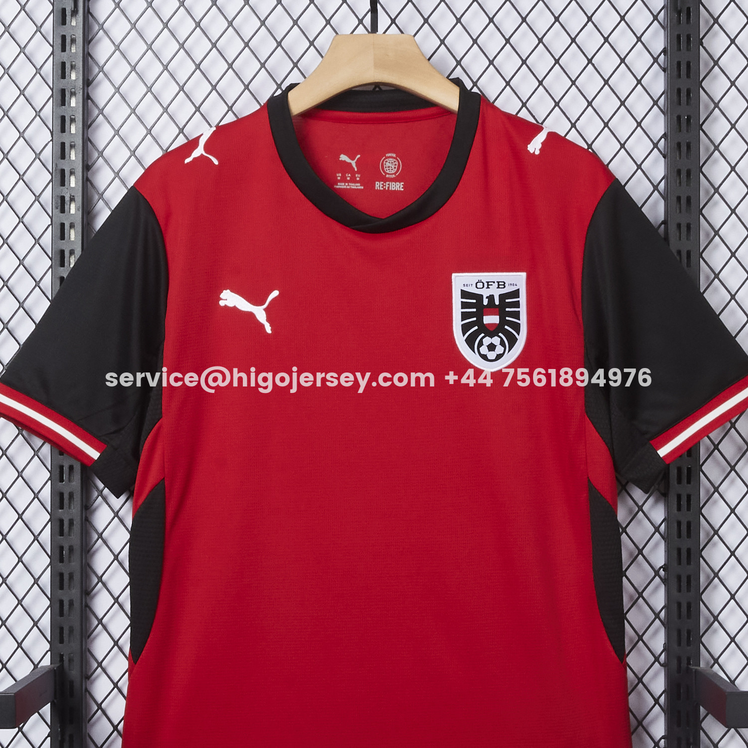 Higojerseys-Austria 2026 Home Red Jersey - Fans Version