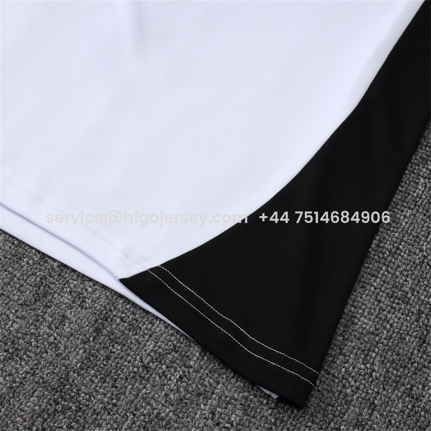 Higojerseys-Liver.pool 25-26 Vest Training Set - White Vest & Black Shorts