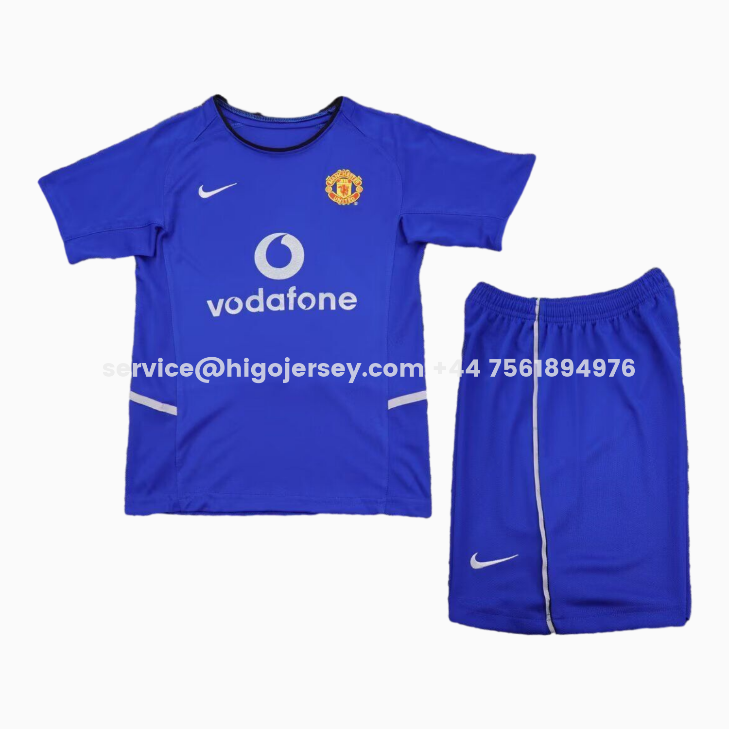 Higojerseys-Retro Manchester United 2002-03 Third Kids Kit