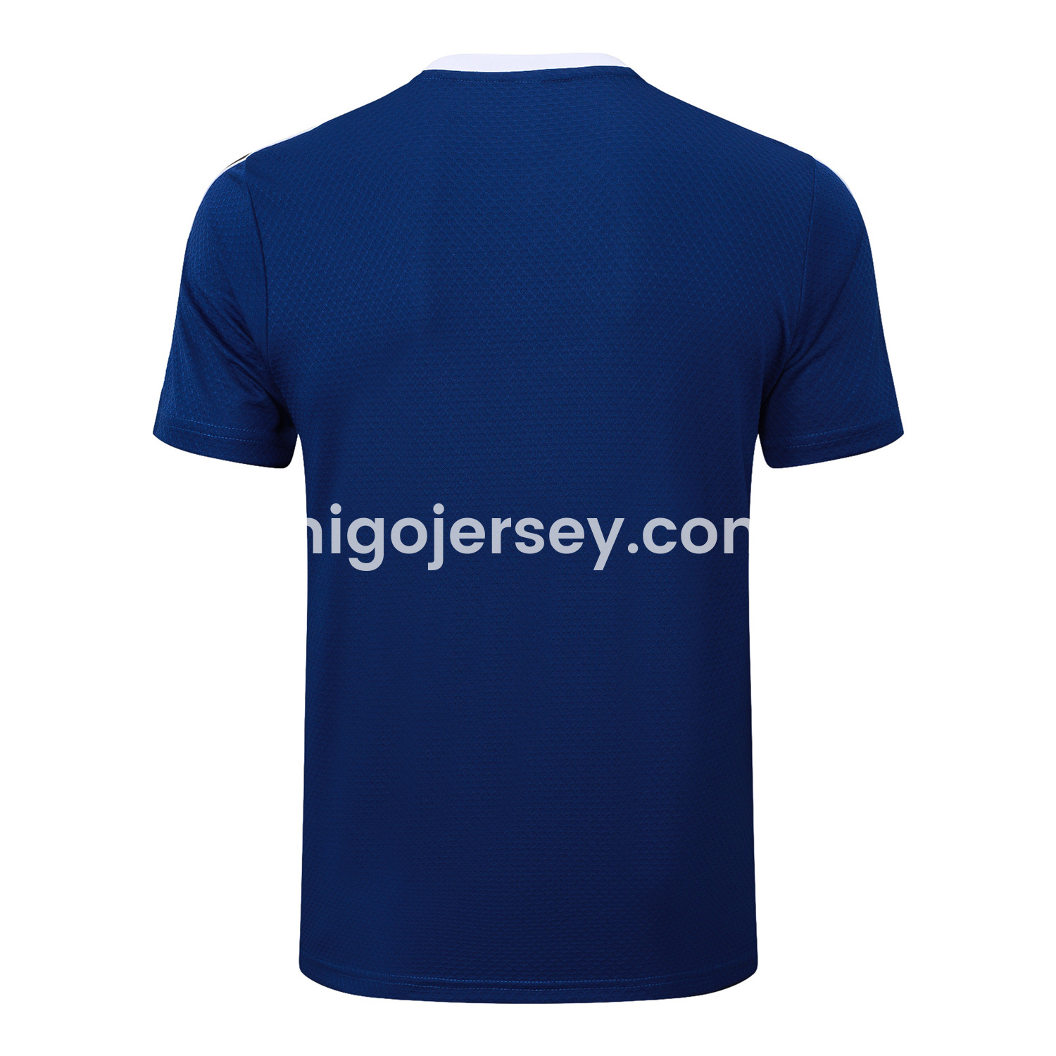 Higojerseys-Arsenal 25-26 Throwback Trefoil Short-Sleeve Training Set - Royal Blue Top and Shorts
