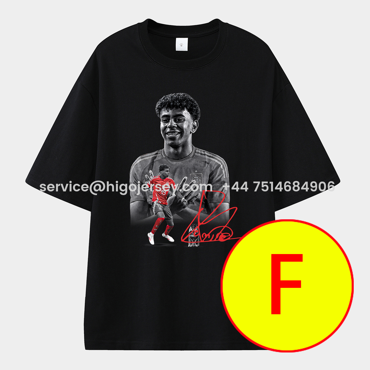 Higojerseys-LAMINE YAMAL - Barcelona No. 10 Legend Continues 2025 Unisex Pure Cotton T-shirt