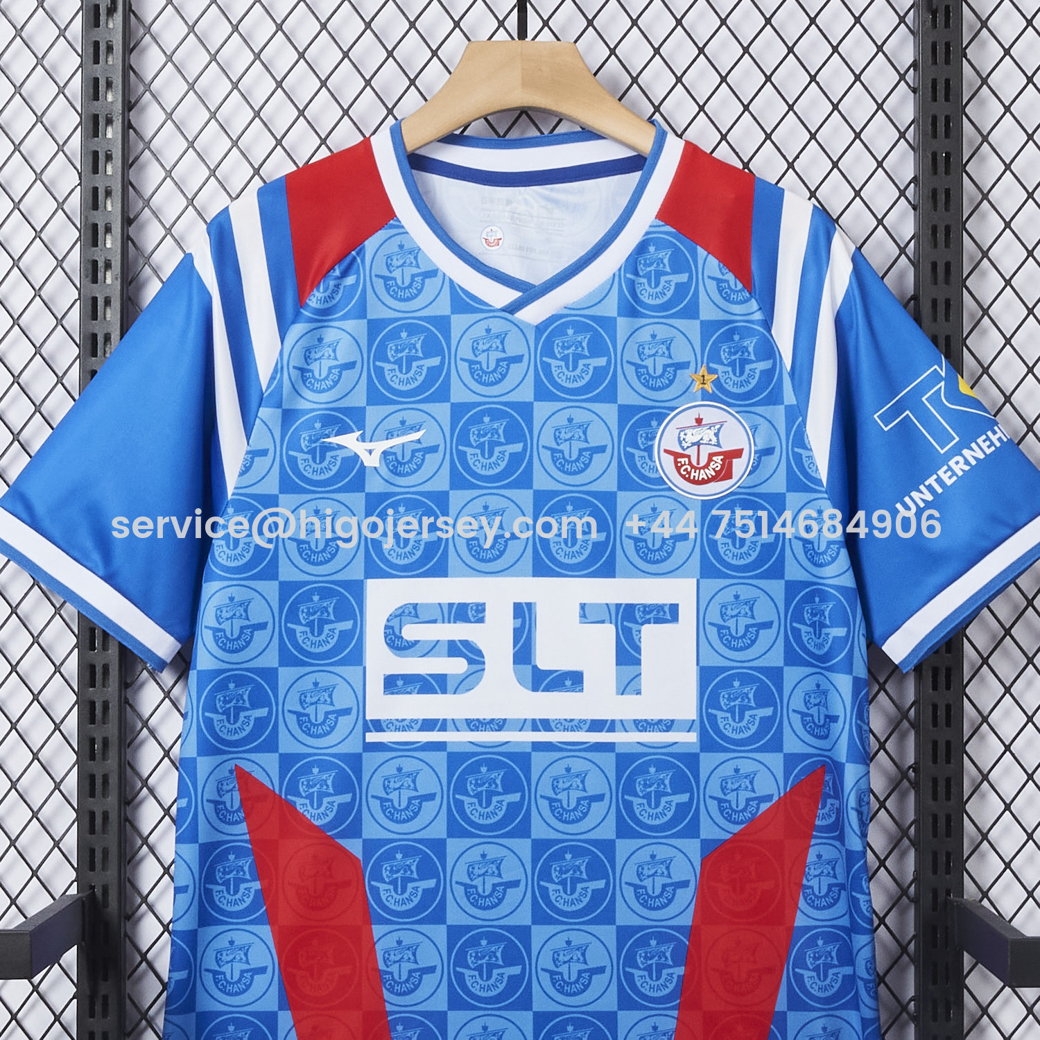 Higojerseys-Hansa Rostock 25-26 Home Jersey - Fans Version