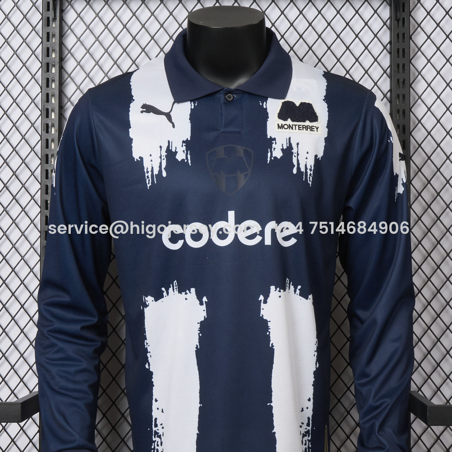 Higojerseys-Rayados Monterrey 25-26 80th Anniversary Long Sleeves Special Edition Jersey