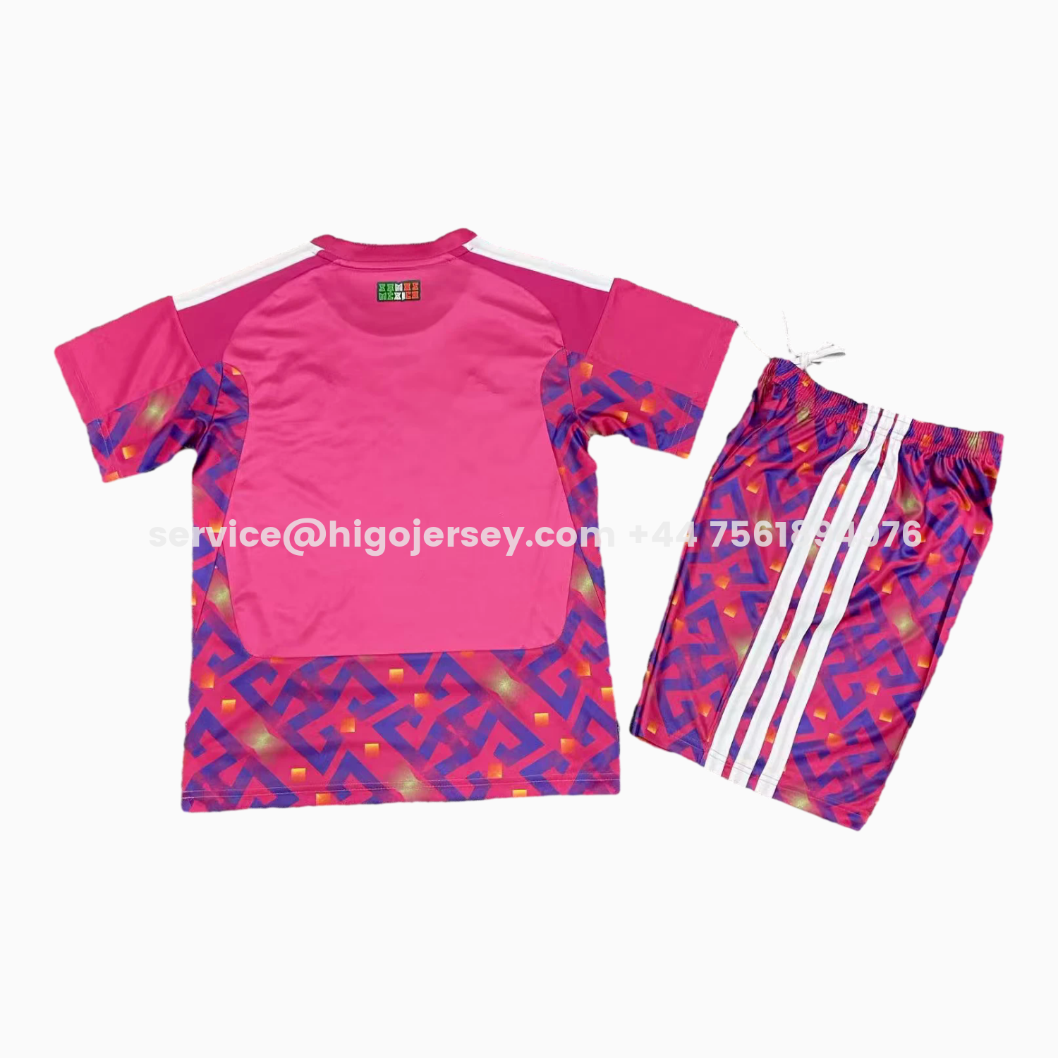Higojerseys-Mexico 2026 Goalkeeper Pink Kids Kit
