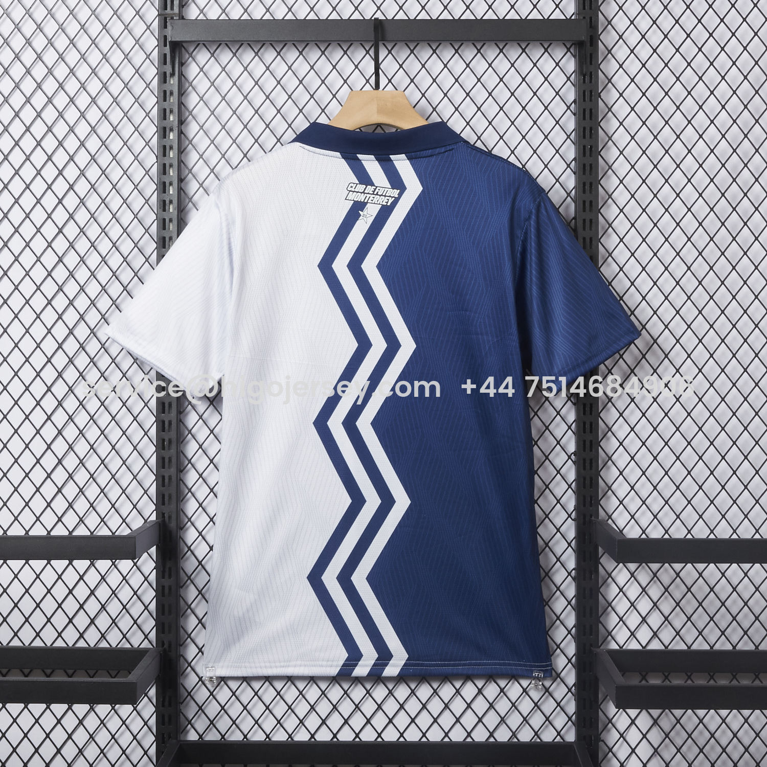 Higojerseys-Rayados Monterrey 25-26 Blue And White Half Special Jersey - Fans Version
