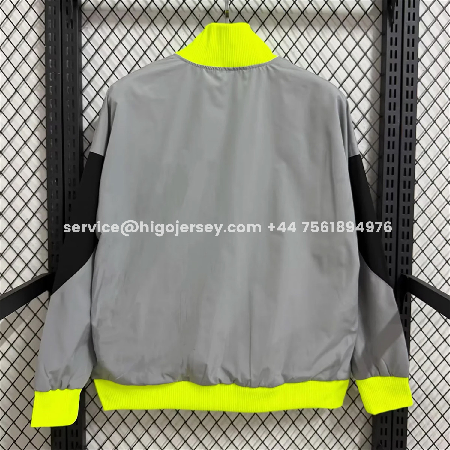 Higojerseys-Sporting CP 25-26 Windbreaker Jacket - Grey