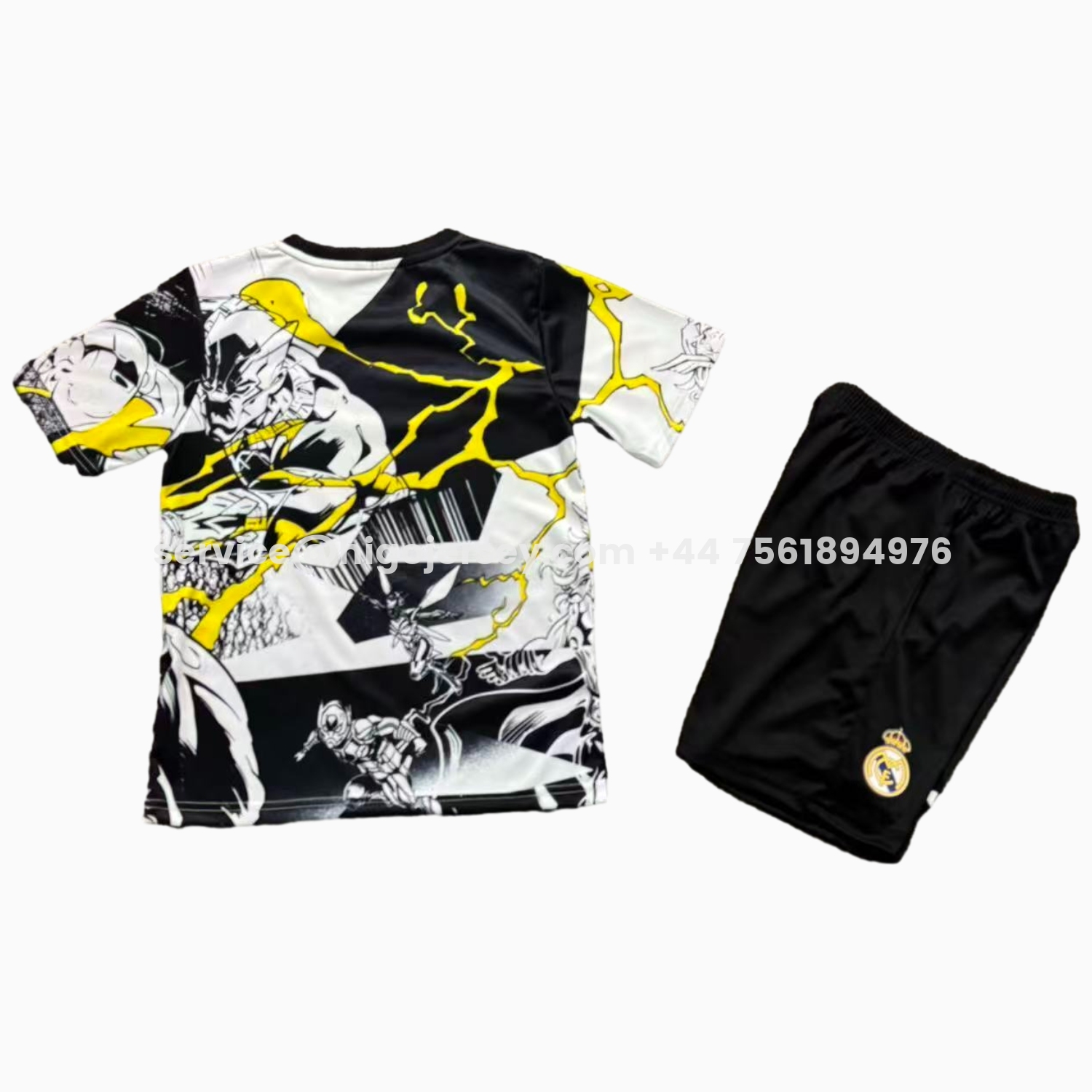 Higojerseys-Real Madrid 25-26 Thunder Comics Pre-Match Special Kids Kit