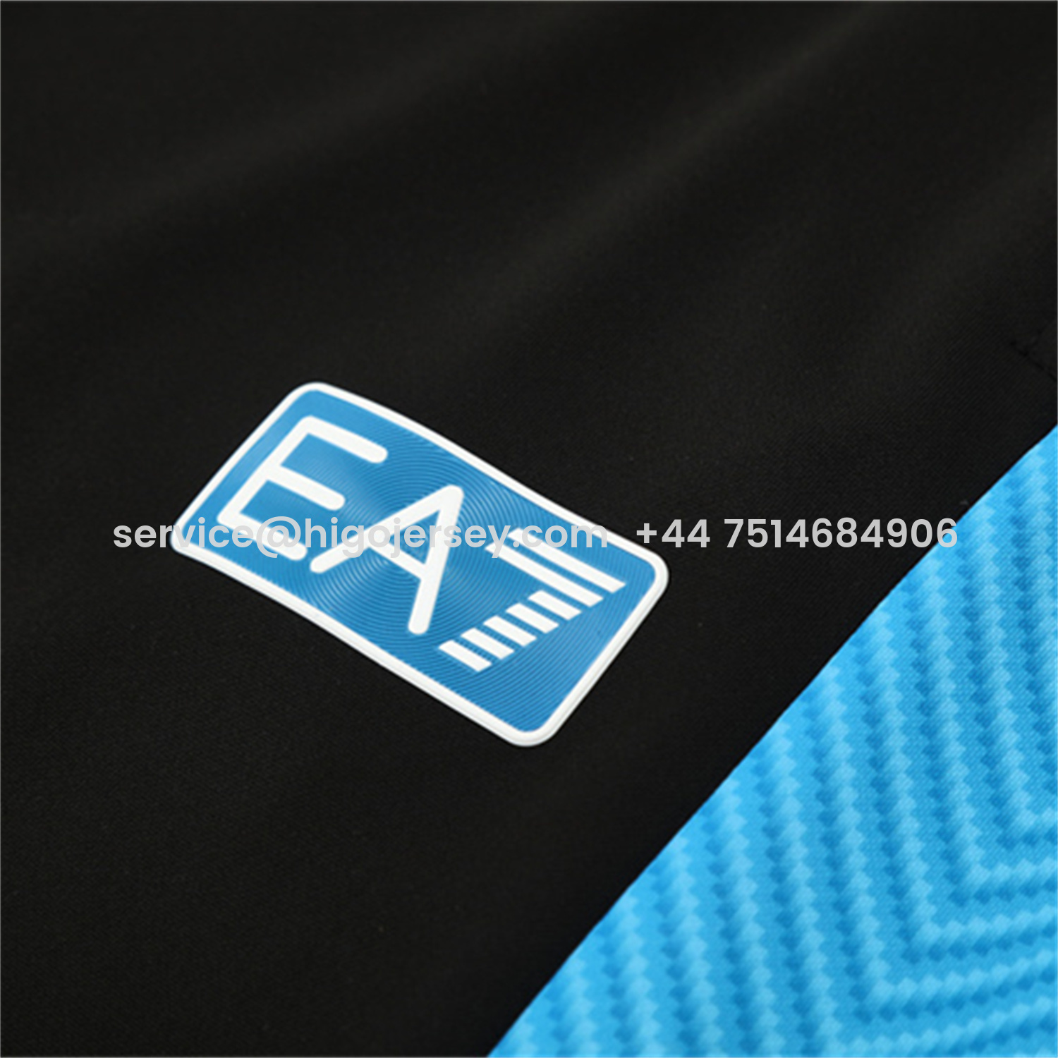 Higojerseys-Napoli 25-26 Kids Long Sleeve Training Set - Gray Mecha Top & Black Pants