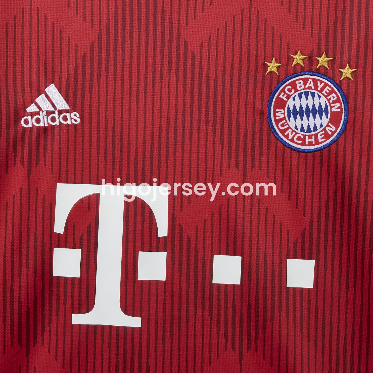 Higojerseys-Retro Bayern Munich 2018-19 Home Men's Adult Jersey Set - Fans Version