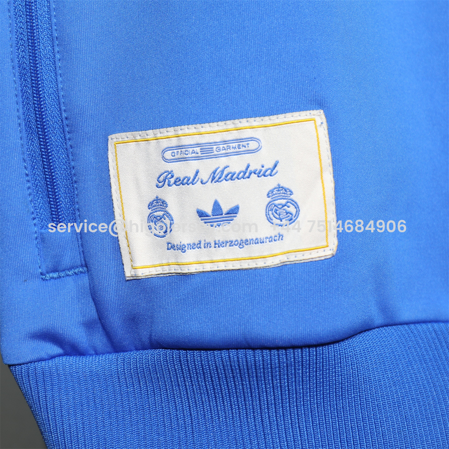 Higojerseys-Real Madrid 25-26 Pure Color Training Set - Blue Top and Blue Pants