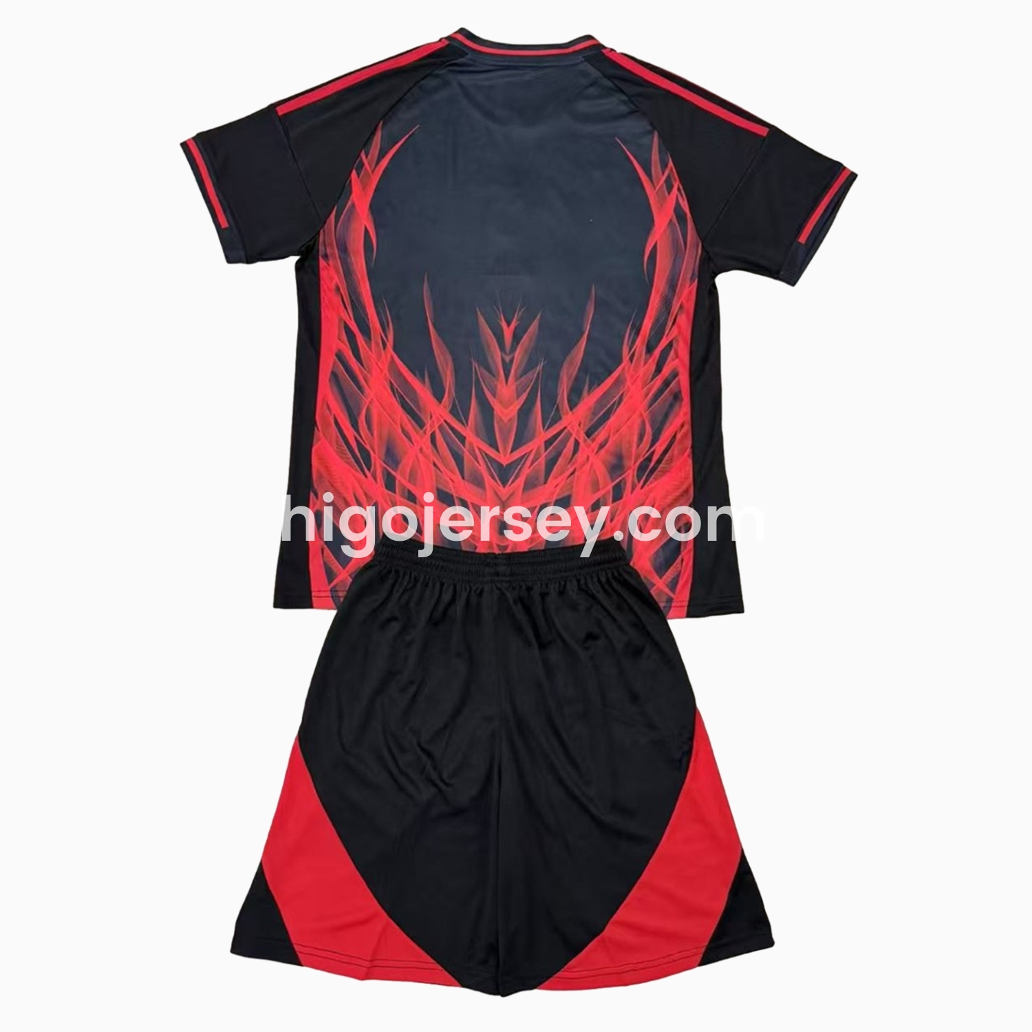 Higojerseys-Benfica 24-25 Black and Red Special Edition Kids Kit