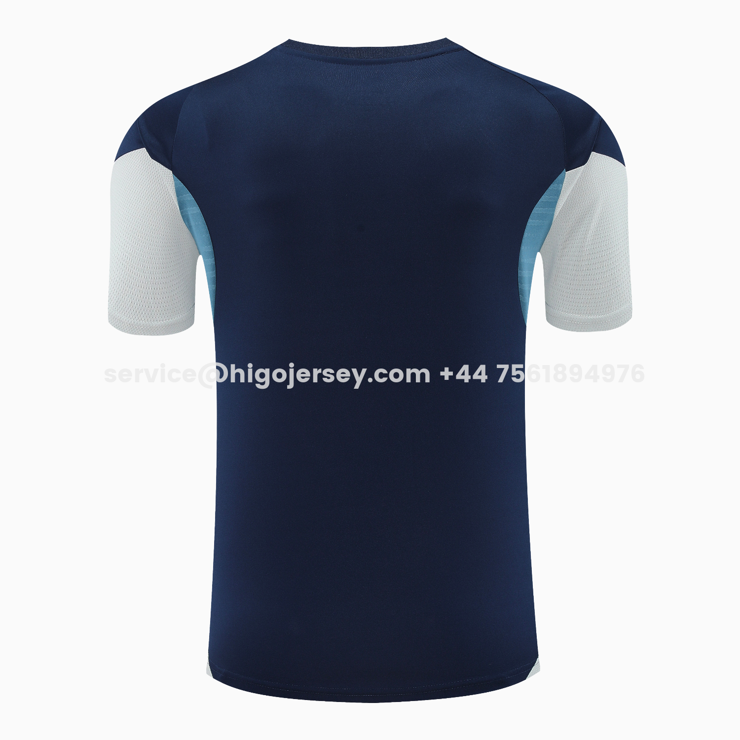Higojerseys-Arsenal 25-26 Short-Sleeve Training Set - Deep Blue Top & Shorts
