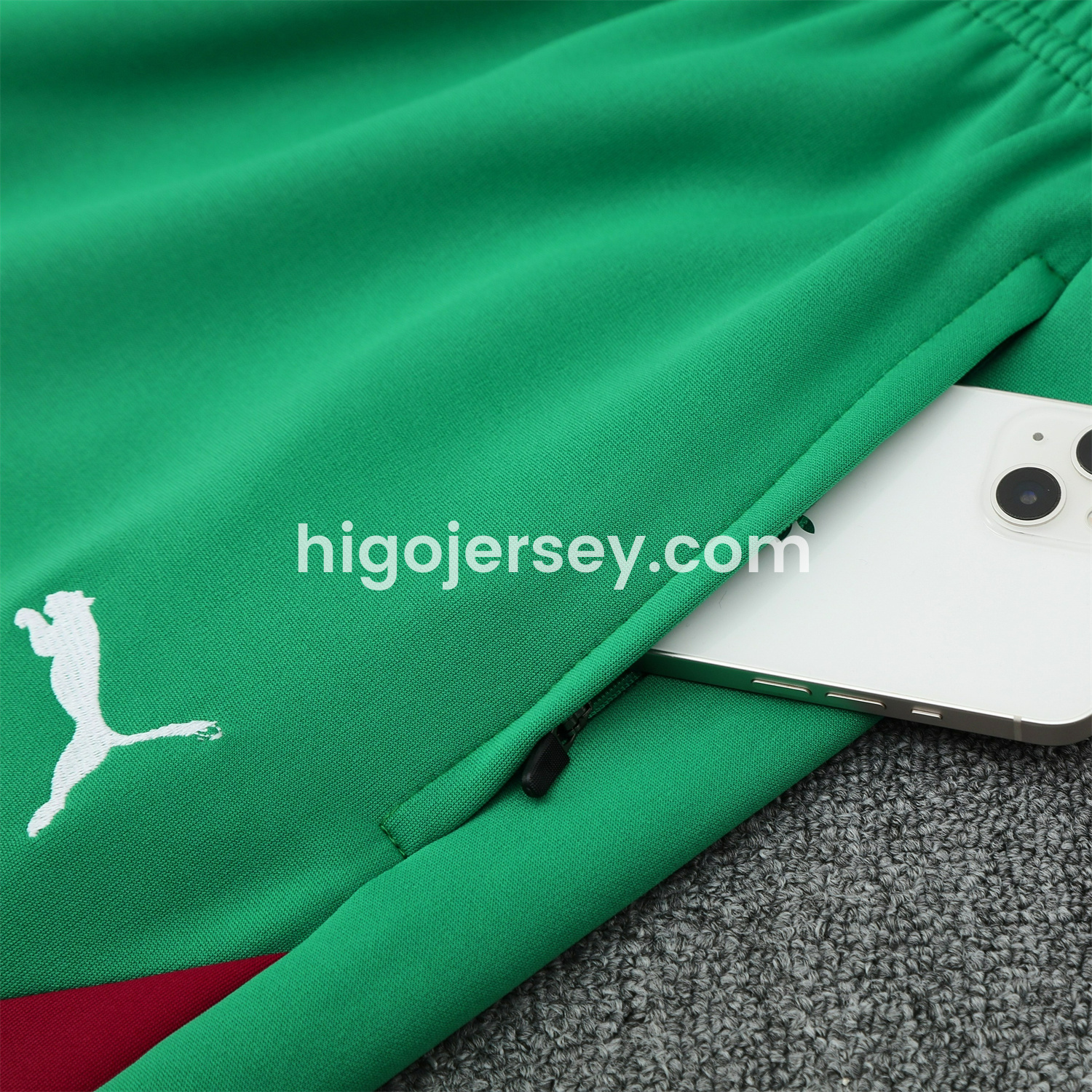 Higojerseys-Morocco 25-26 Jacket Training Tracksuit - Red Jackets & Green Pants