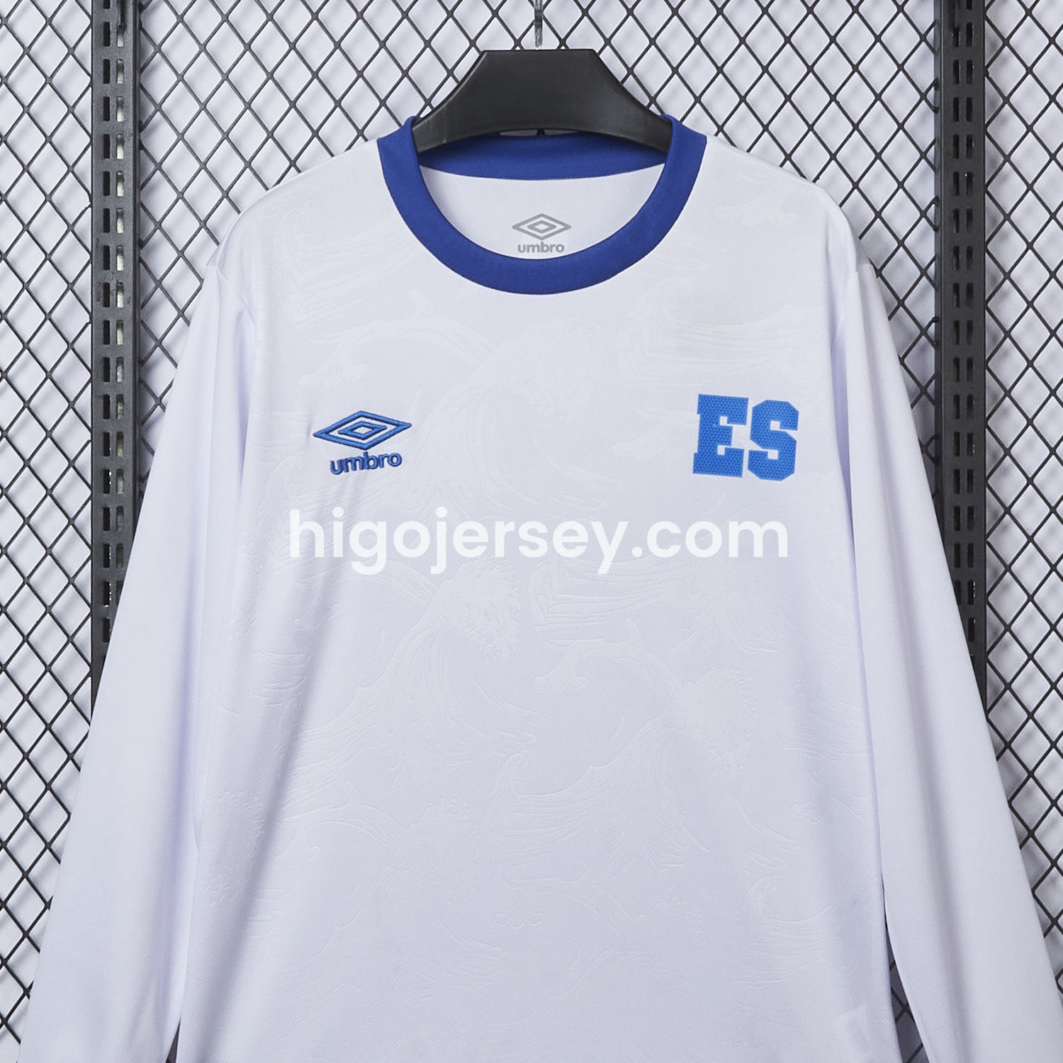 Higojerseys-El Salvador 2025-26 Away Long Sleeve Jersey - Fans Version