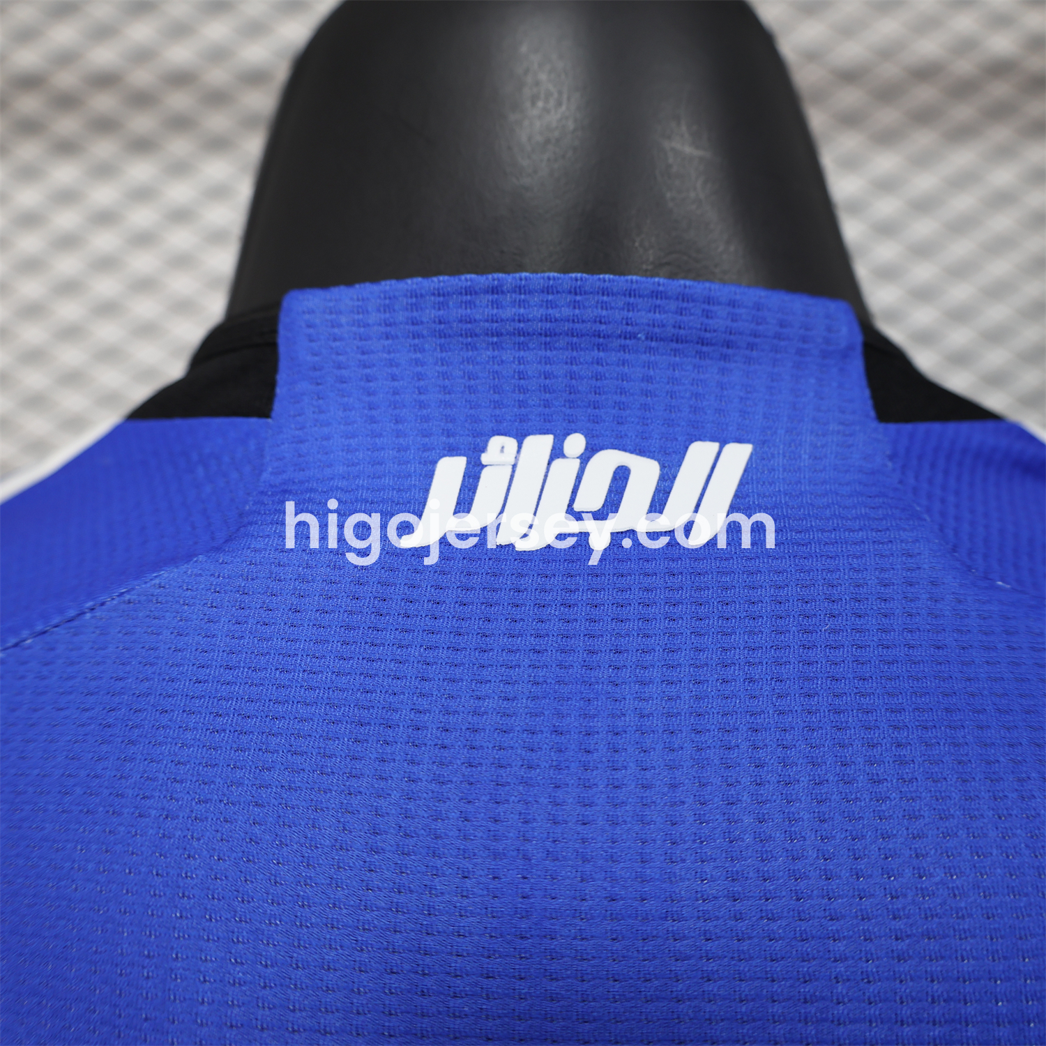 Higojerseys-Algeria 25-26 Blue and Black Gradient with White Text Jersey - Player Version