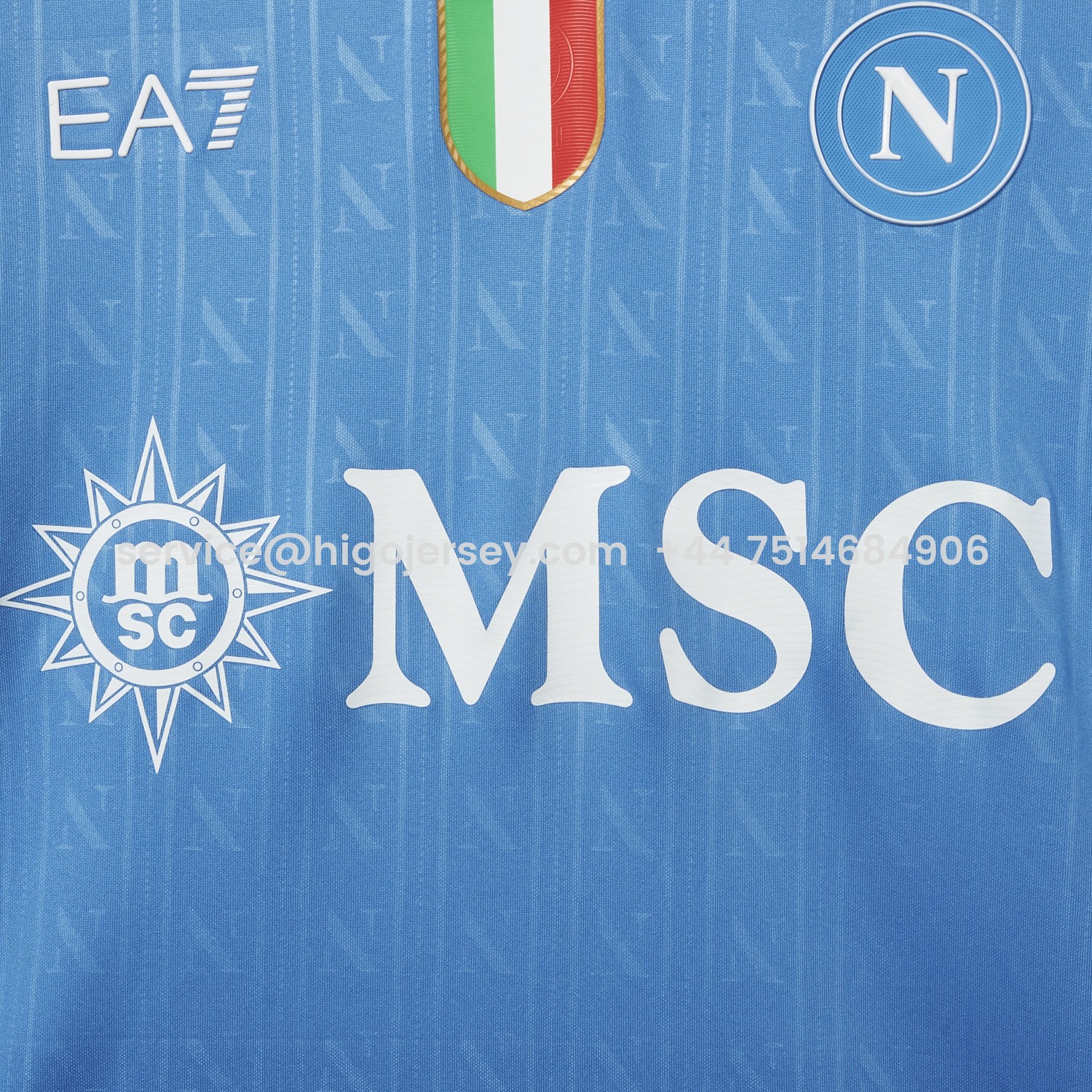 Higojerseys-Napoli 25-26 European Home Blue Jersey - Fans Version