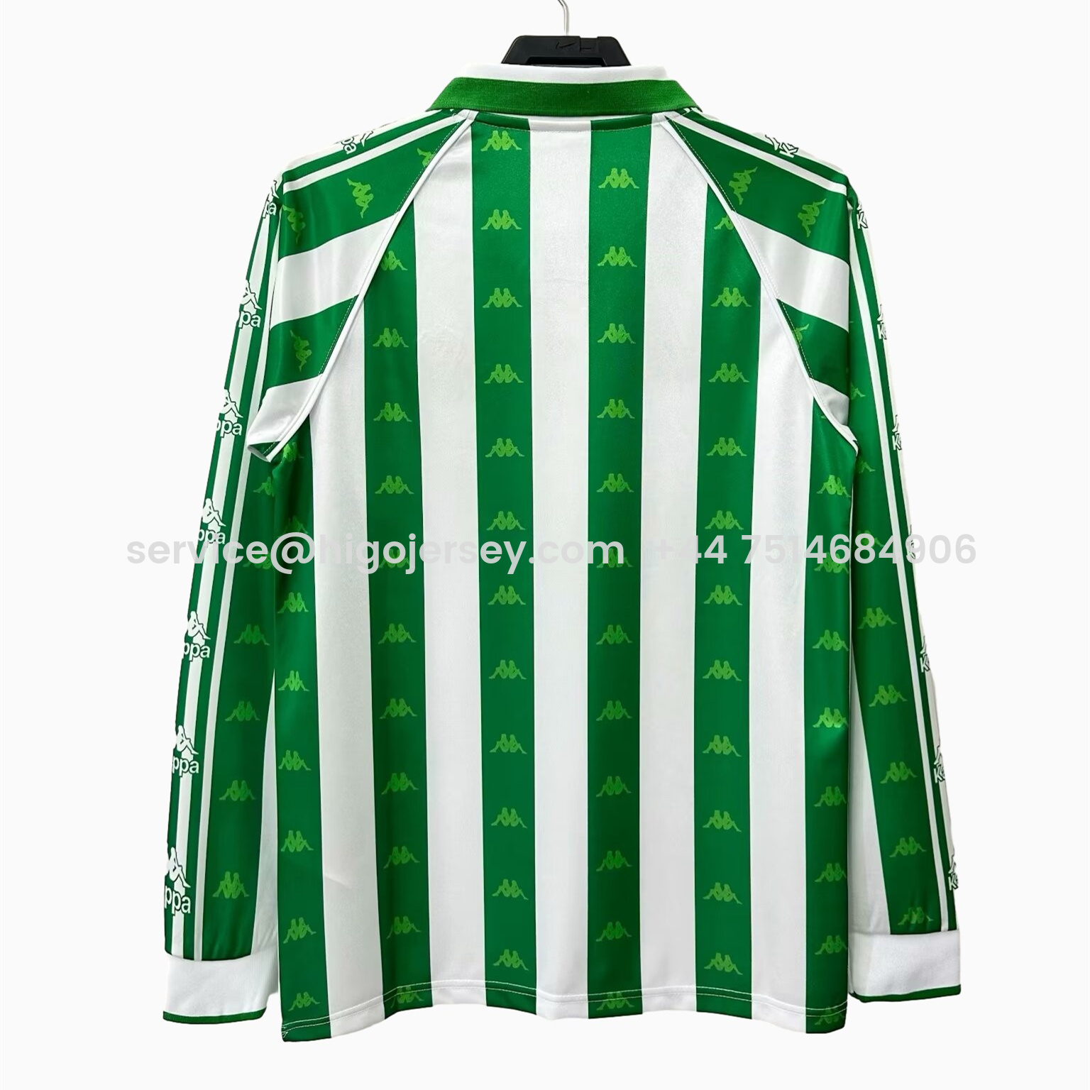 Higojerseys-Retro Real Betis 95-97 Home Stadium Long Sleeve Jersey