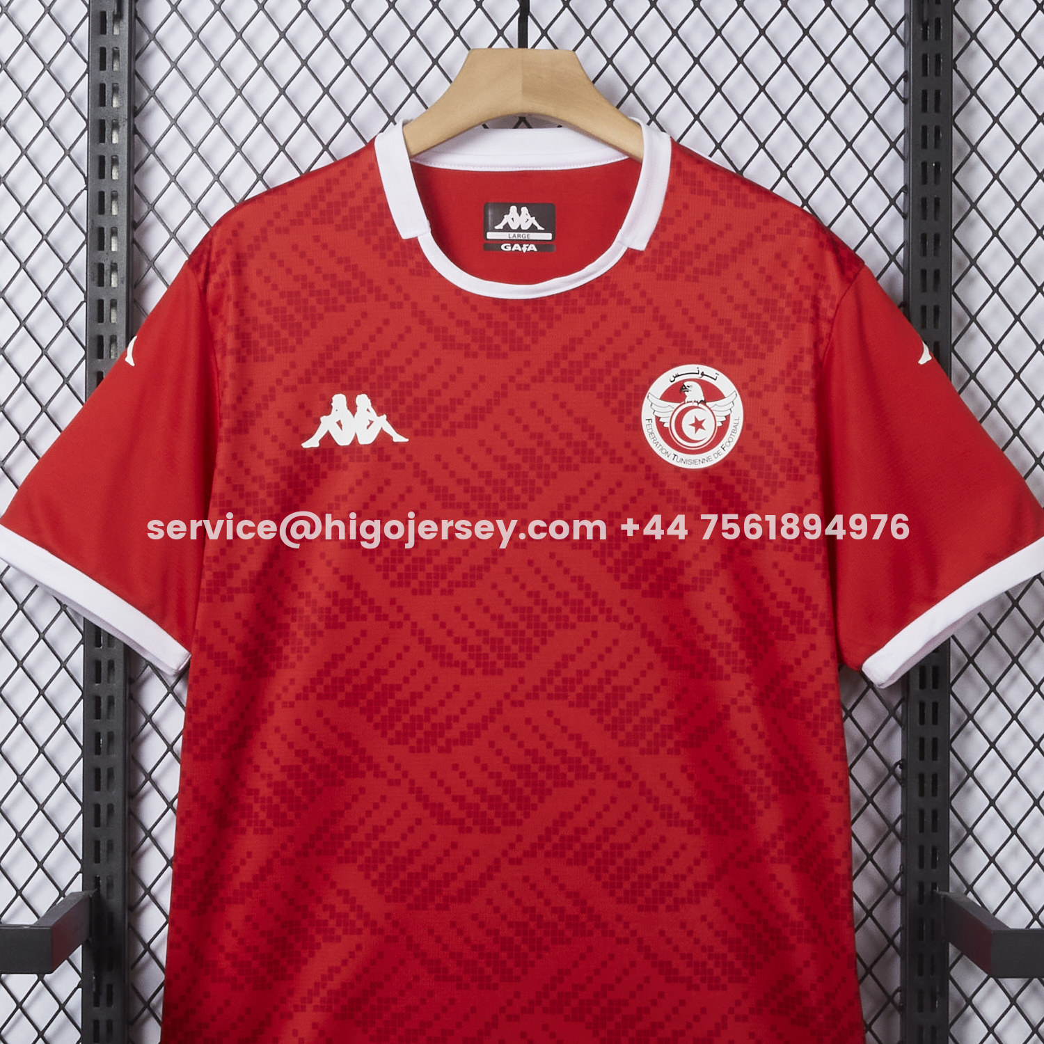 Higojerseys-Tunisia 2026 Home Red Jersey - Fans Version