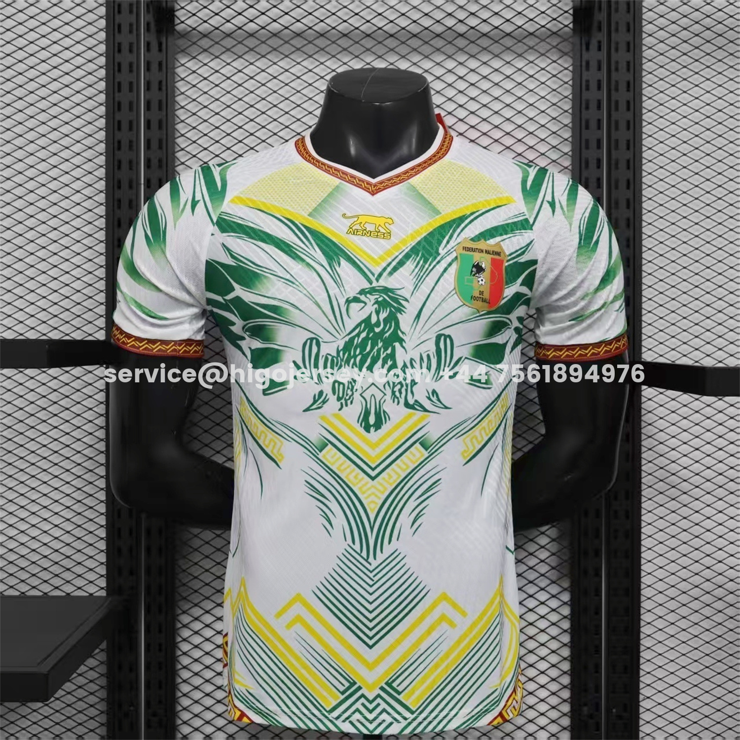 Higojerseys-Mali 2026 Eagle White Jersey - Player Version