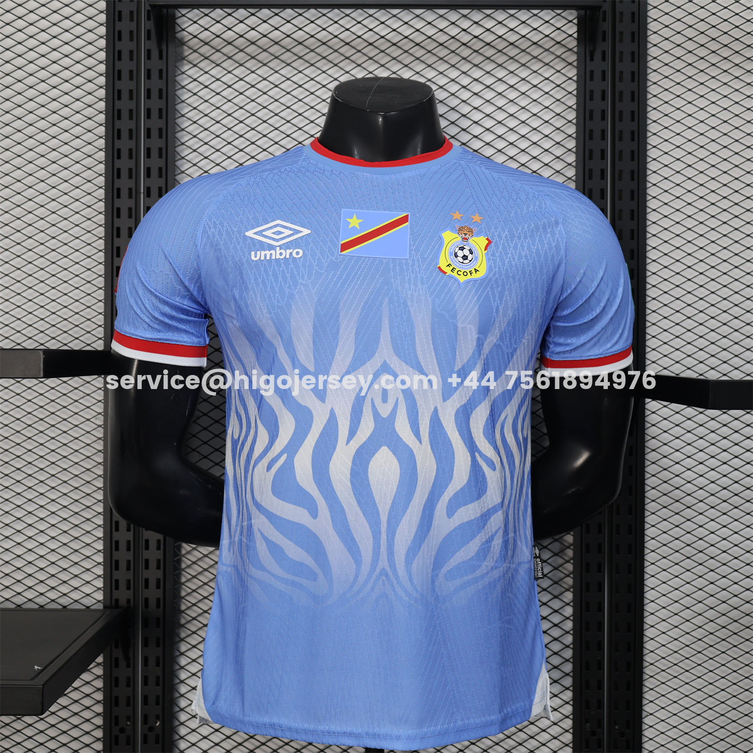 Higojerseys-Congo 2026 Home Blue Jersey - Player Version