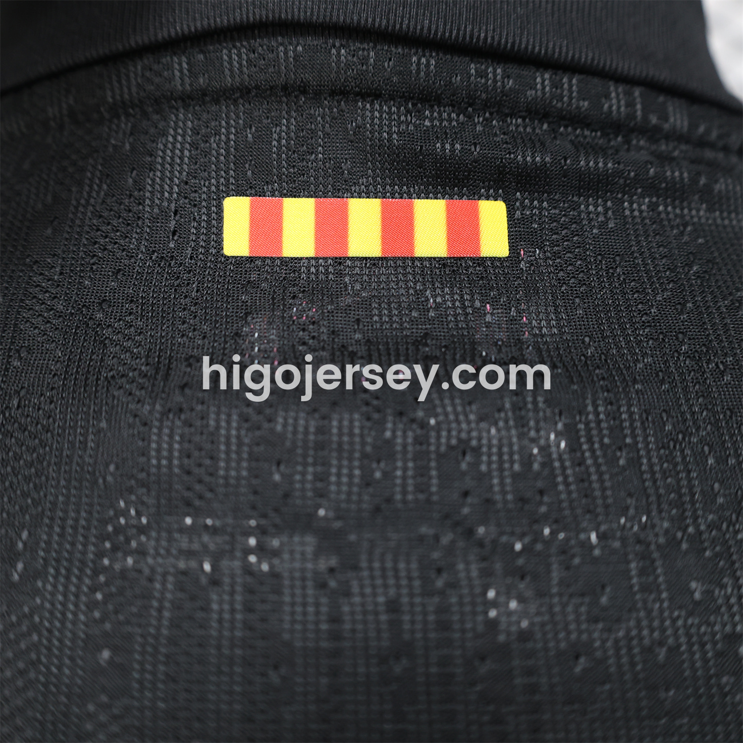 Higojerseys-Barcelona x Travis Scott 24-25 Away Black Long Sleeves Jersey - Player Version