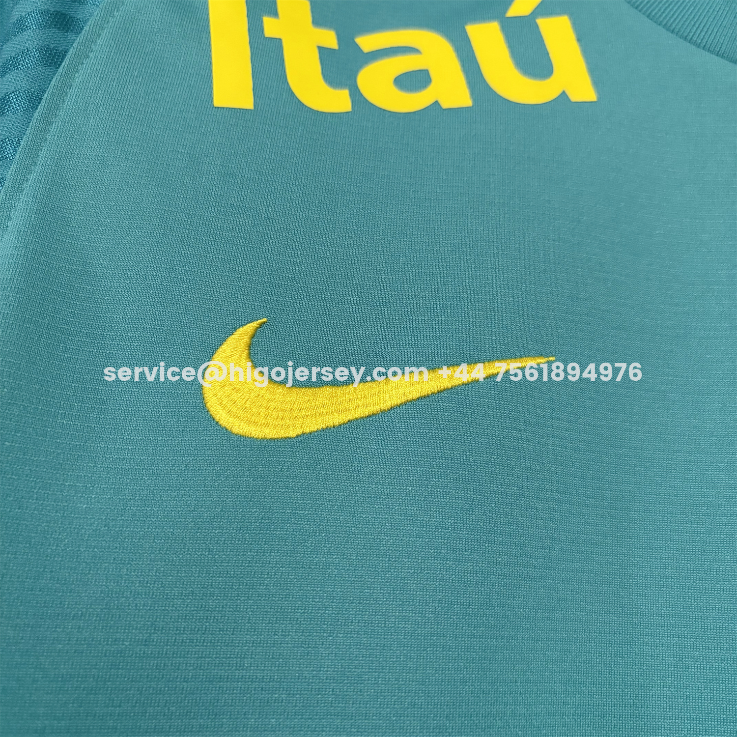 Higojerseys-Retro Brazil 2022 Pre-Match Cyan Special Jersey