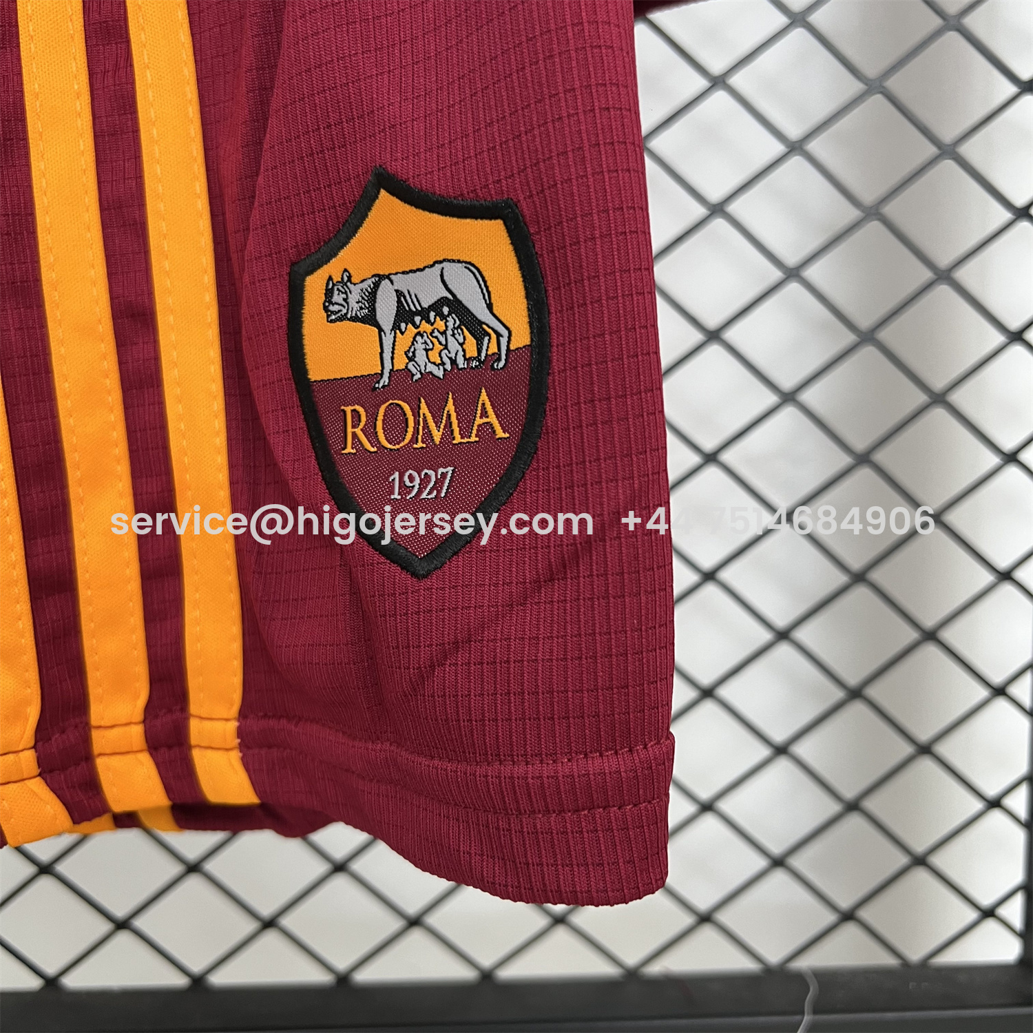 Higojerseys-AS Roma 25-26 Home Unsponsored Kids Kit