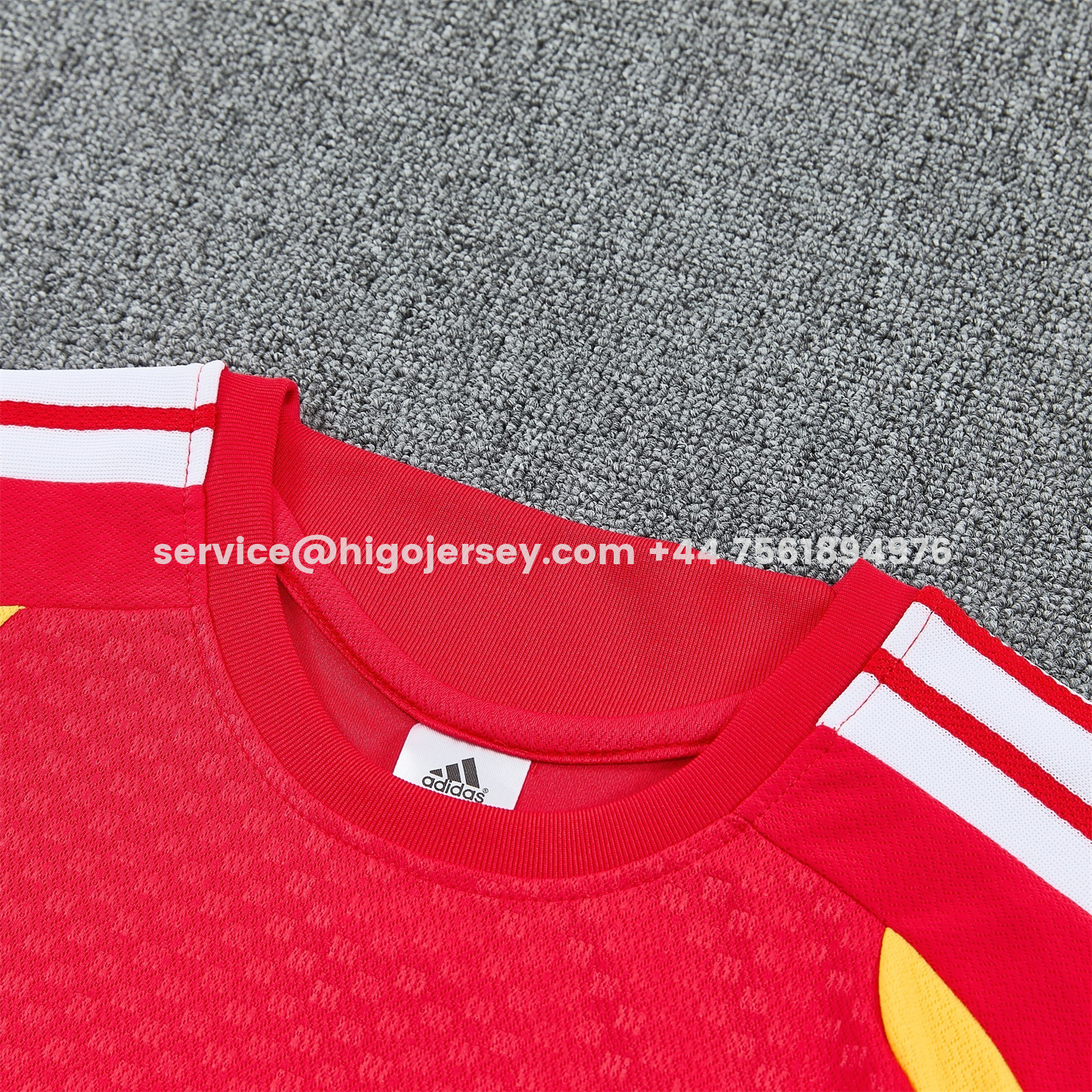 Higojerseys-Germany 2026 Short-Sleeve Training Set - Red Top and Black Shorts