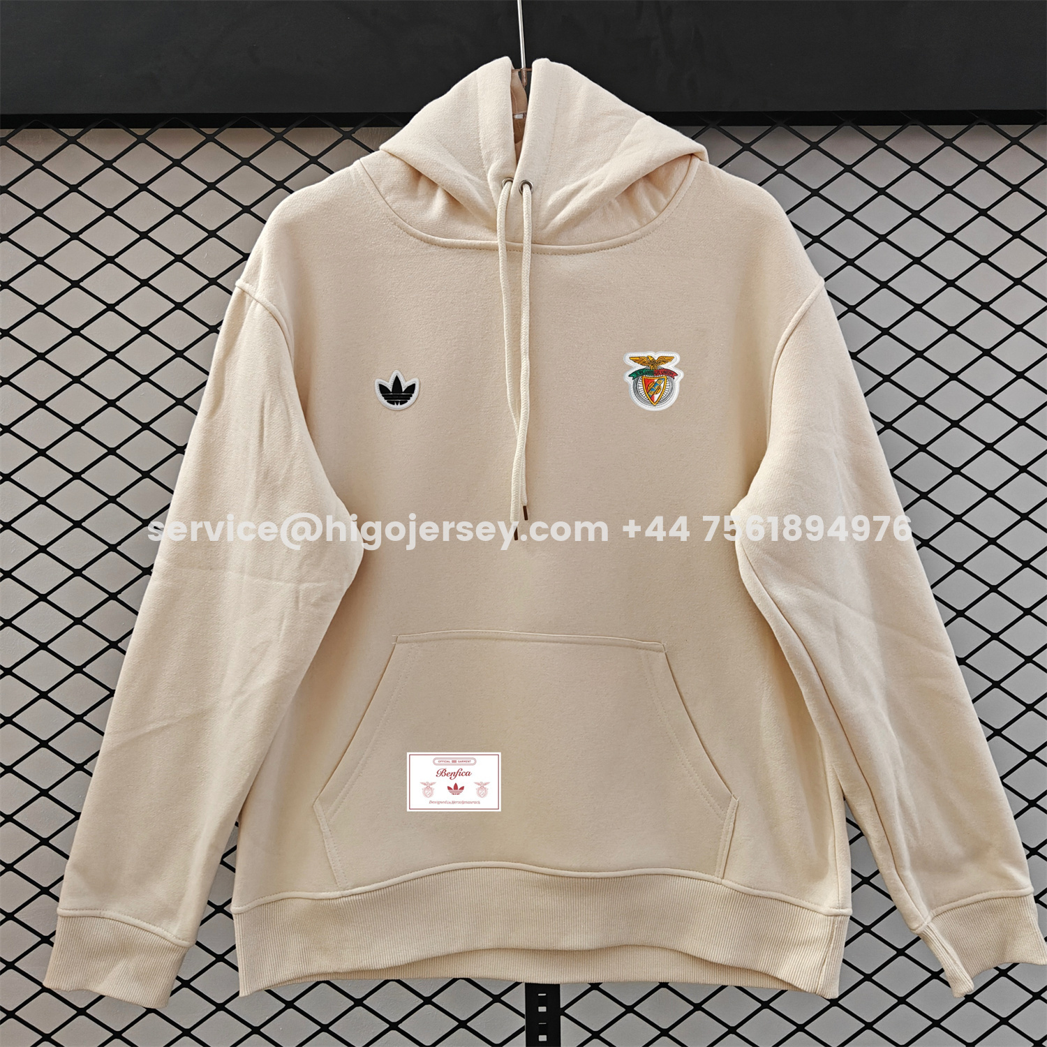 Higojerseys-Benfica 25-26 Originals Terrace Icon Unisex Pullover Hoodie
