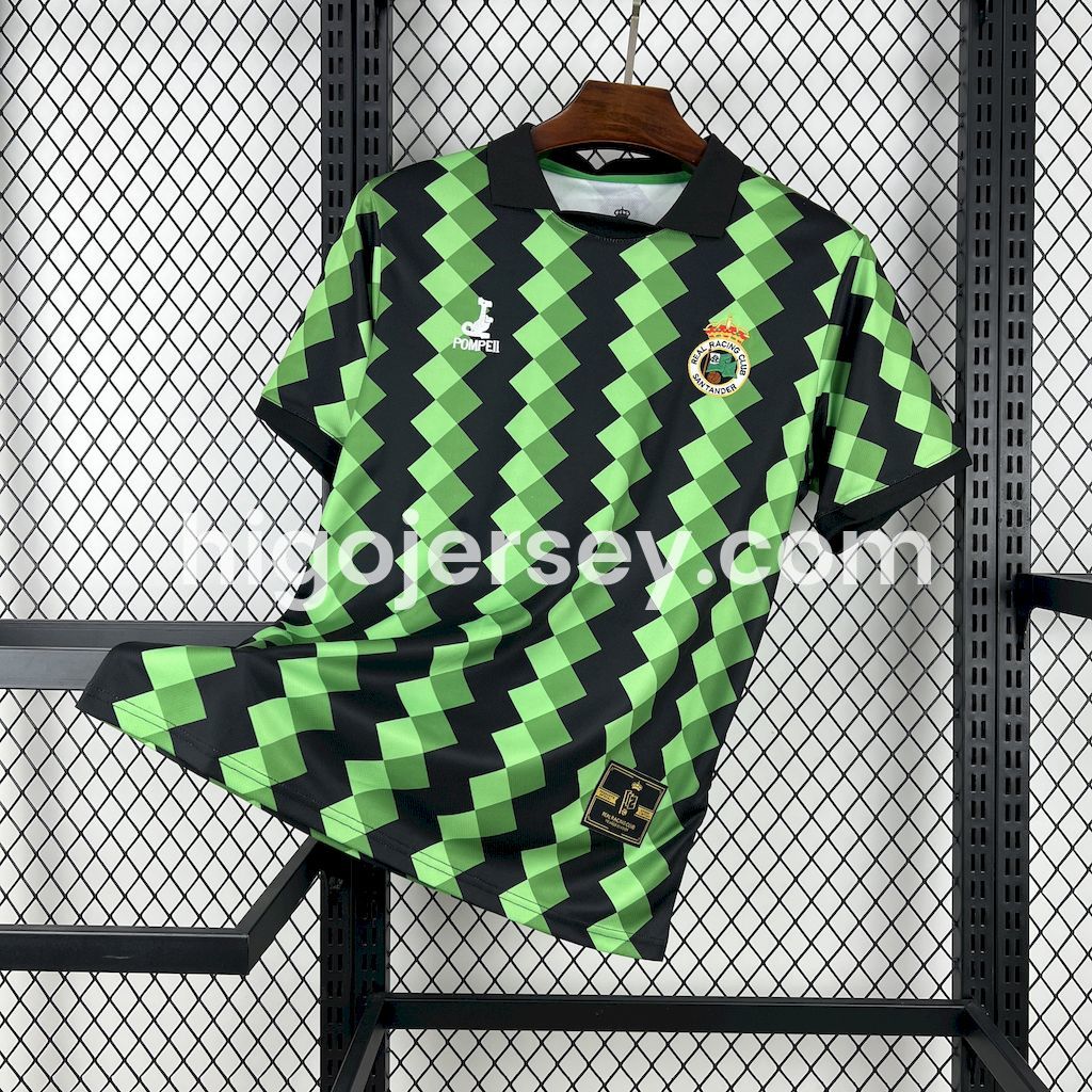 Higojerseys-Racing de Santander 24-25 Green GK Anniversary Jersey - Fans Version