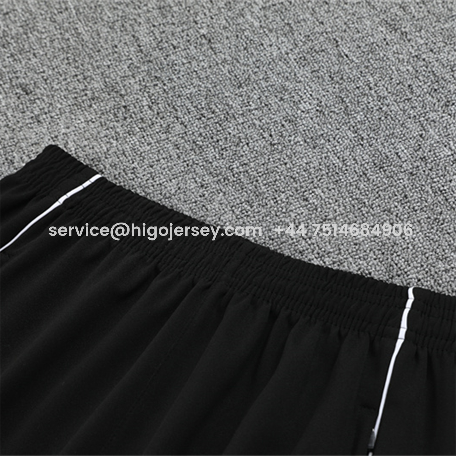 Higojerseys-Germany 25-26 Long Sleeve Training Set - White Top and Black Pants