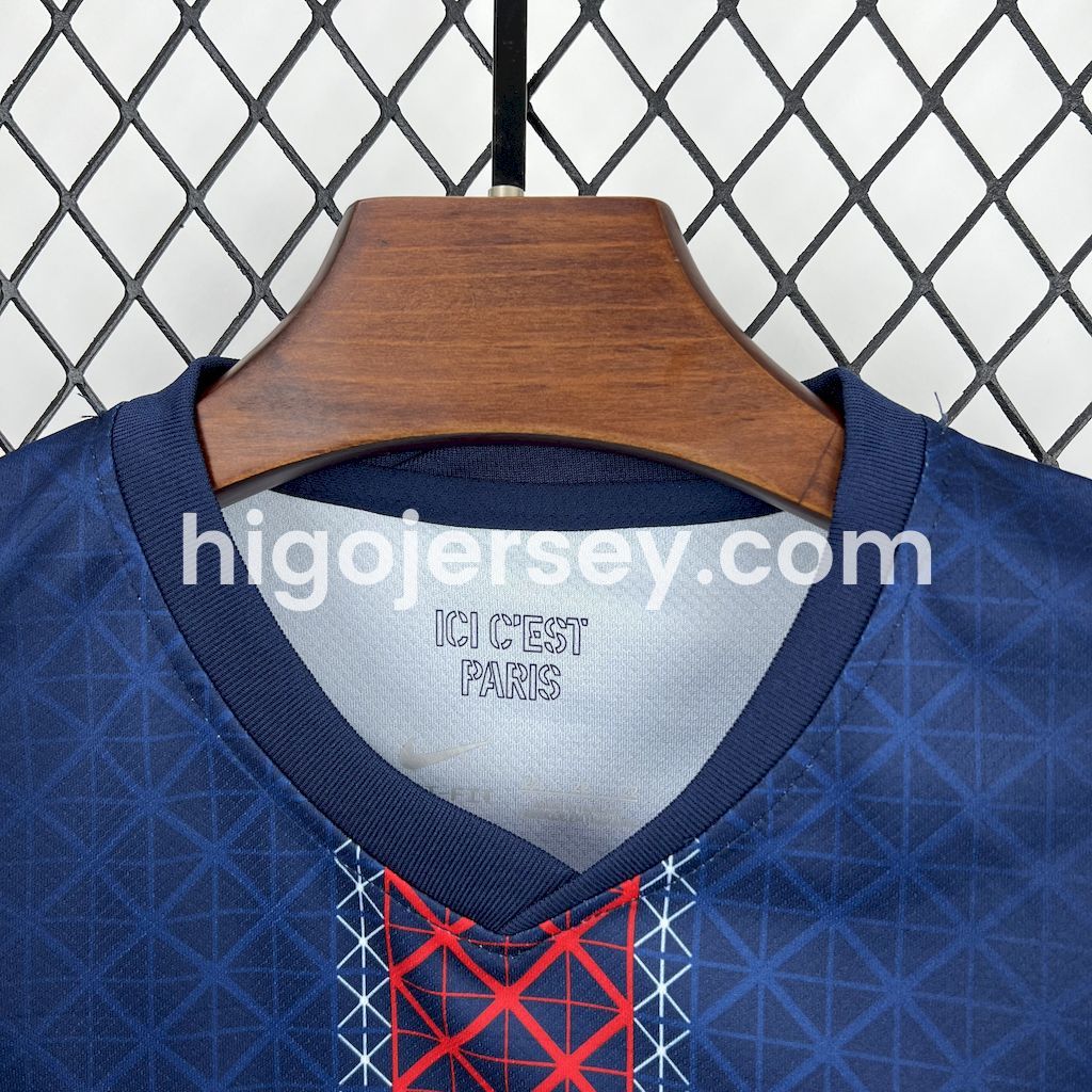 Higojerseys-Paris Saint-Germain PSG 25-26 Home Kids Kit