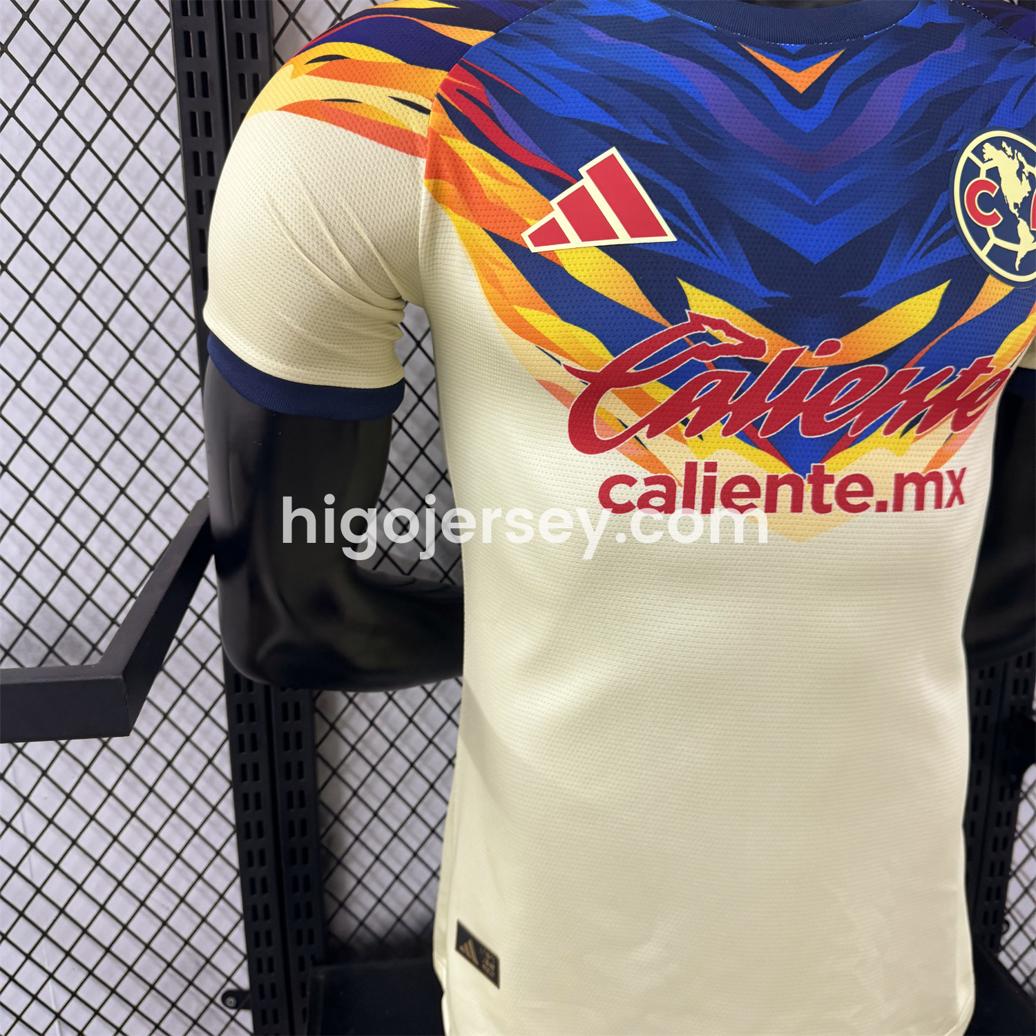 Higojerseys-Club América 25-26 Blue Neck Light Yellow Special Jersey - Player Version