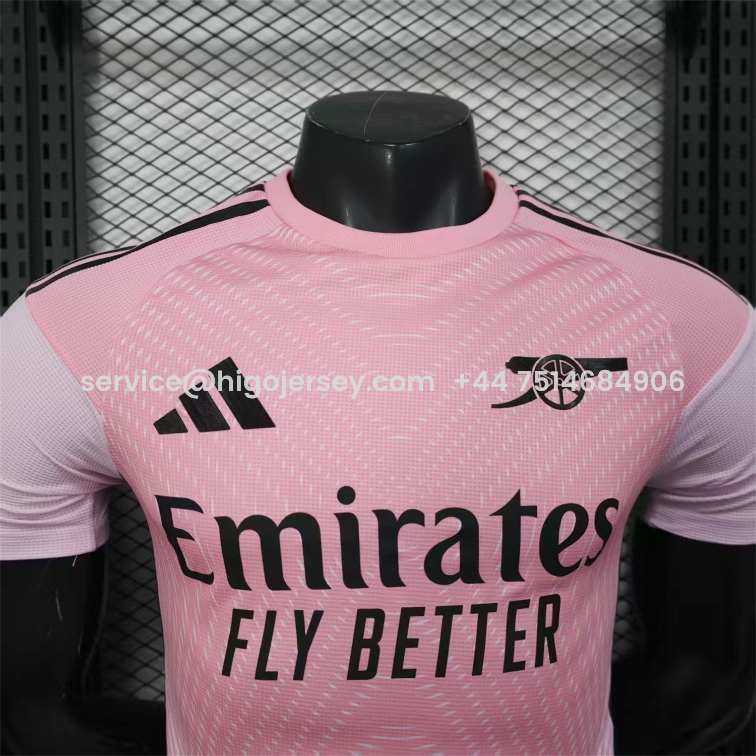 Higojerseys-Arsenal 25-26 Pre-Match Training Pink Jersey - Player Version