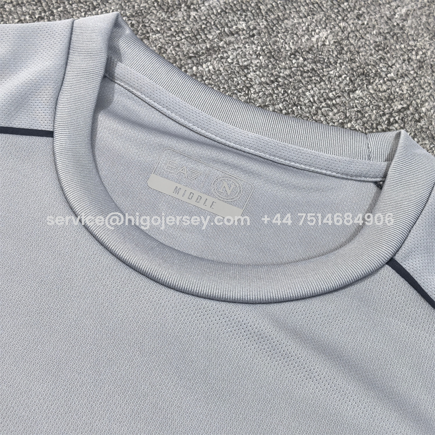 Higojerseys-Napoli 24-25 Grey Pre-Match Training Jersey - Fans Version