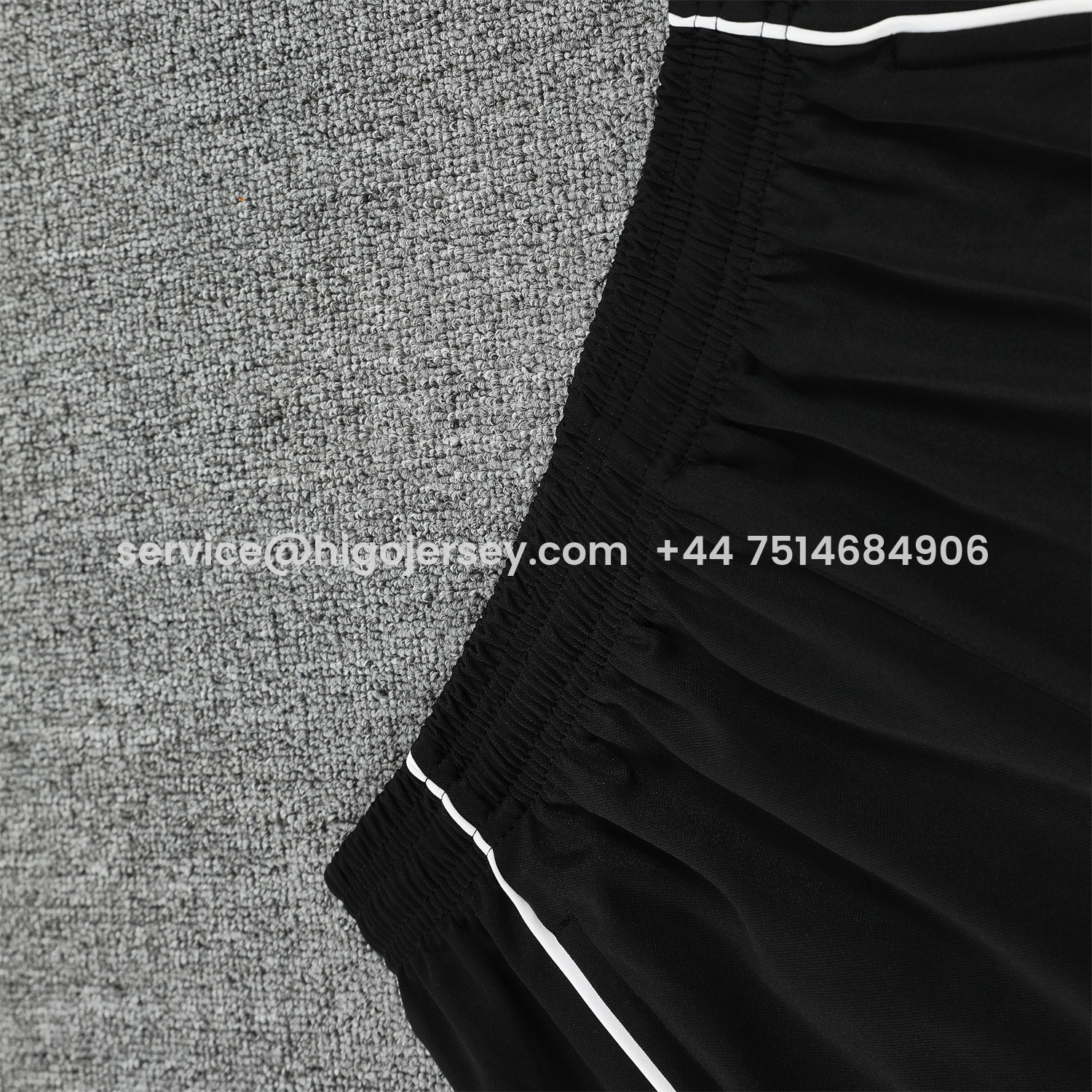 Higojerseys-Real Madrid 25-26 Vest Training Set - Grey And White Vest & Black Shorts