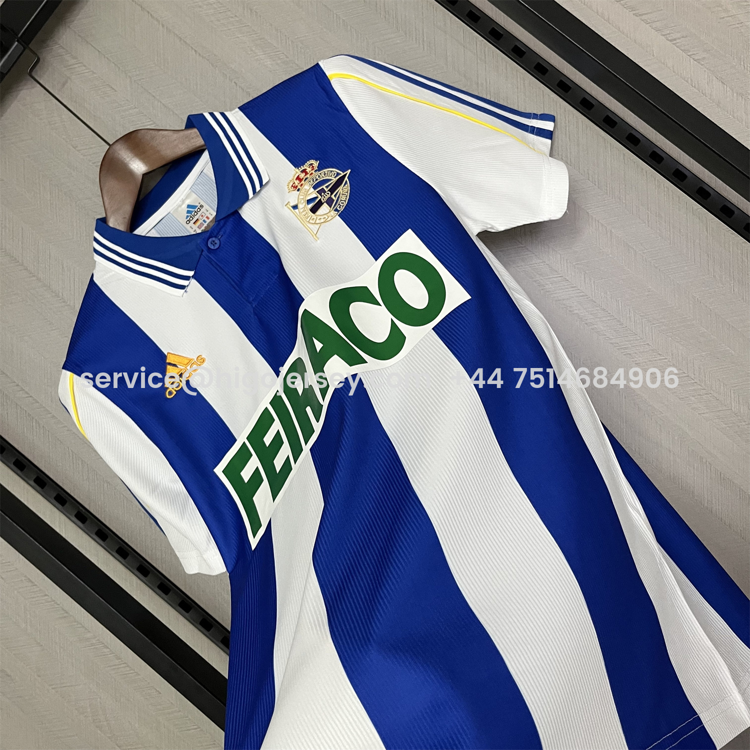 Higojerseys-Retro Deportivo de La Coruña 1999-00 Home Jersey